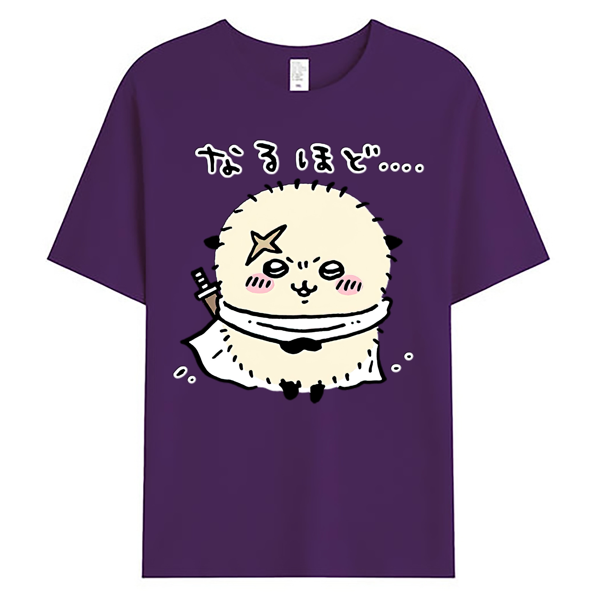 （画像用） ちいかわ ラッコ Chii-kawa Sea otter 綿100％ メンズ半袖Tシャツ｜肌触りやわらか＆通気性