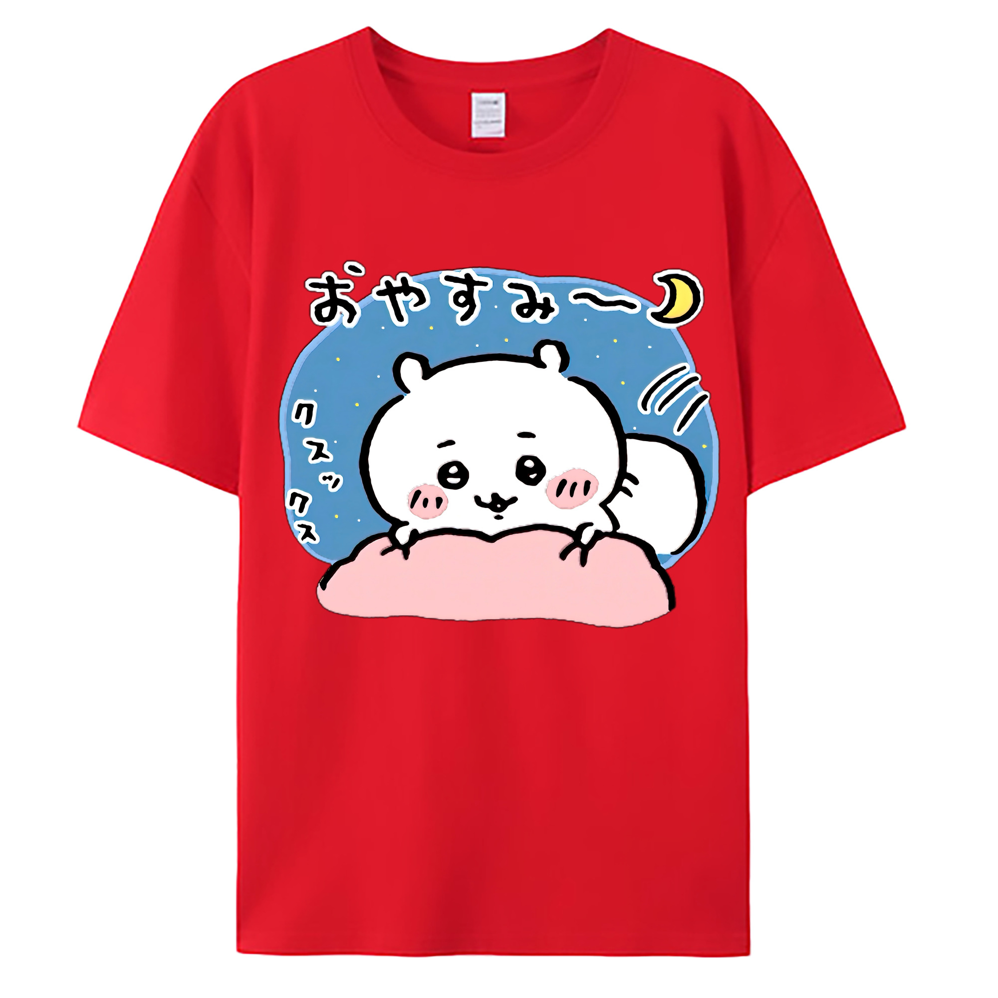 （画像用） ちいかわ ちいかわ Chii-kawa chiikawa 綿100％ メンズ半袖Tシャツ｜肌触りやわらか＆通気性