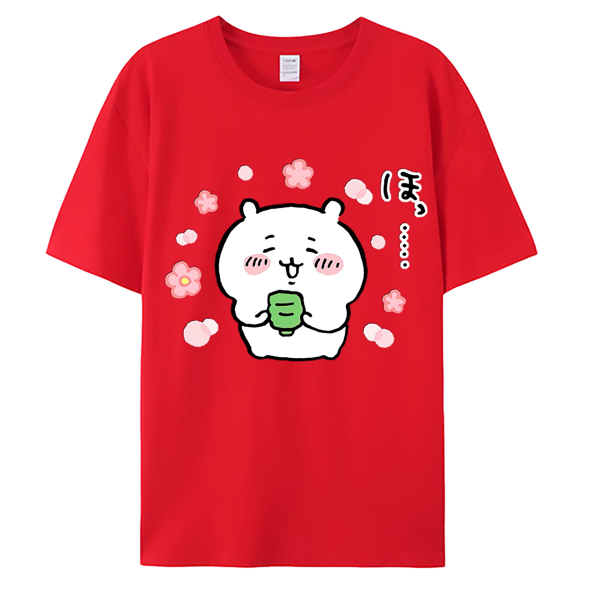 （画像用） ちいかわ ちいかわ Chii-kawa chiikawa 綿100％ メンズ半袖Tシャツ｜肌触りやわらか＆通気性