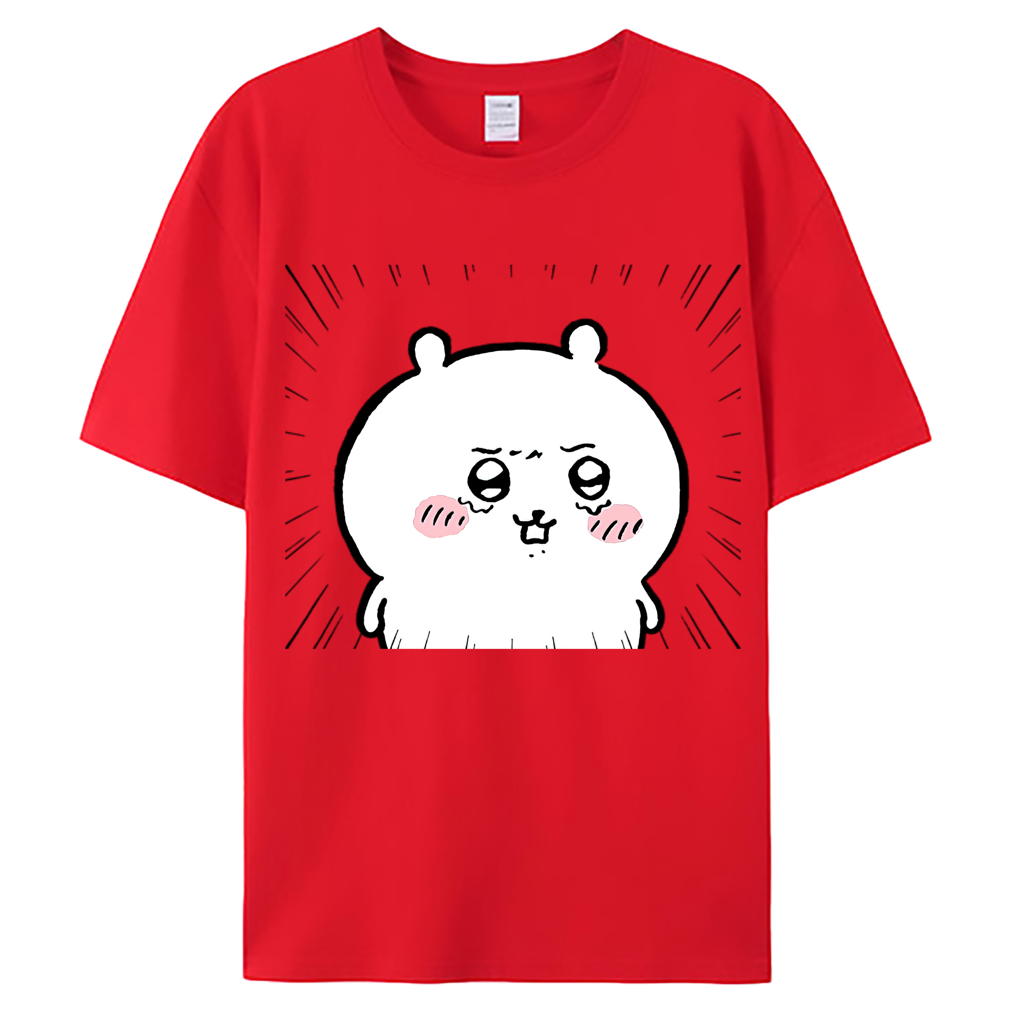 （画像用） ちいかわ ちいかわ Chii-kawa chiikawa 綿100％ メンズ半袖Tシャツ｜肌触りやわらか＆通気性
