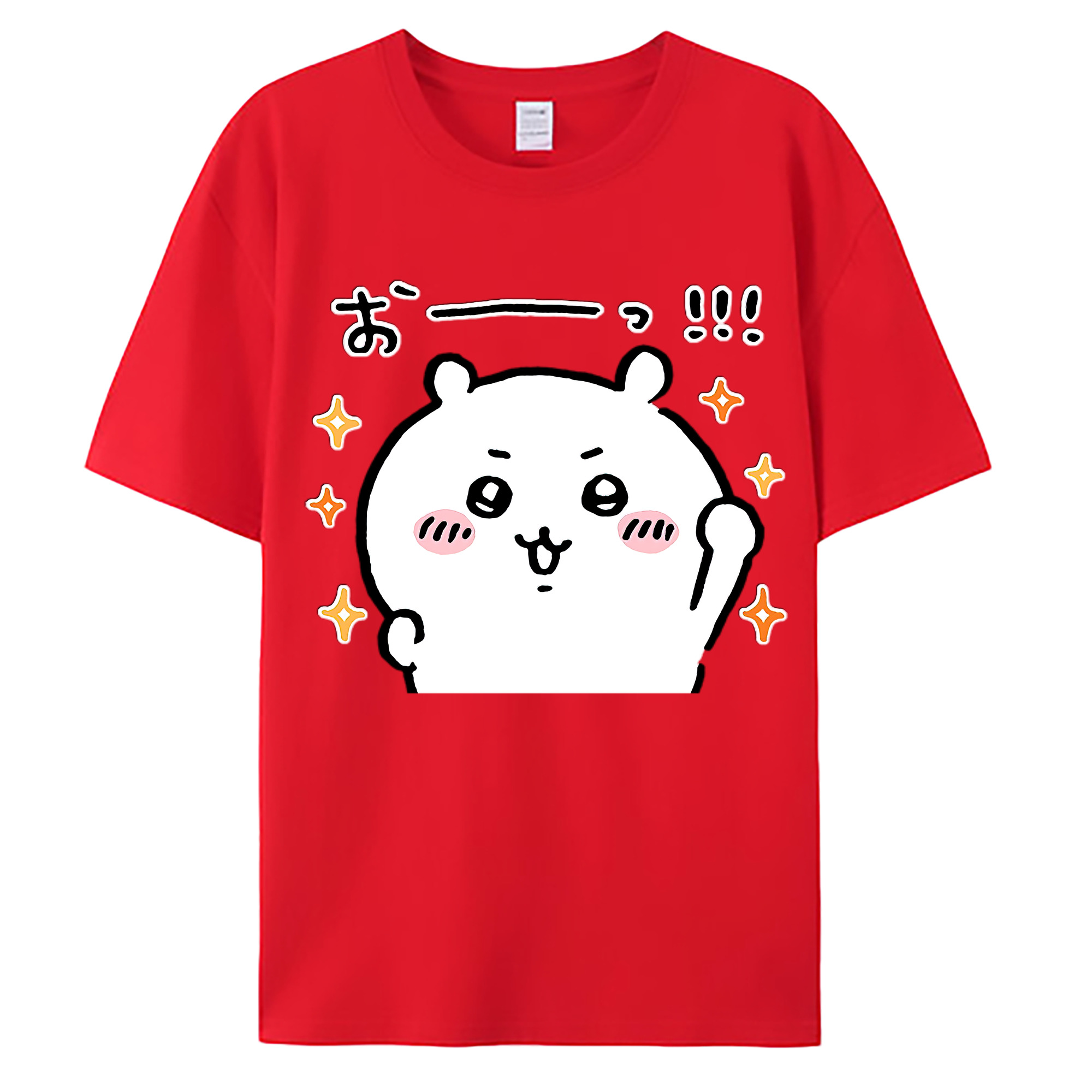 （画像用） ちいかわ ちいかわ Chii-kawa chiikawa 綿100％ メンズ半袖Tシャツ｜肌触りやわらか＆通気性