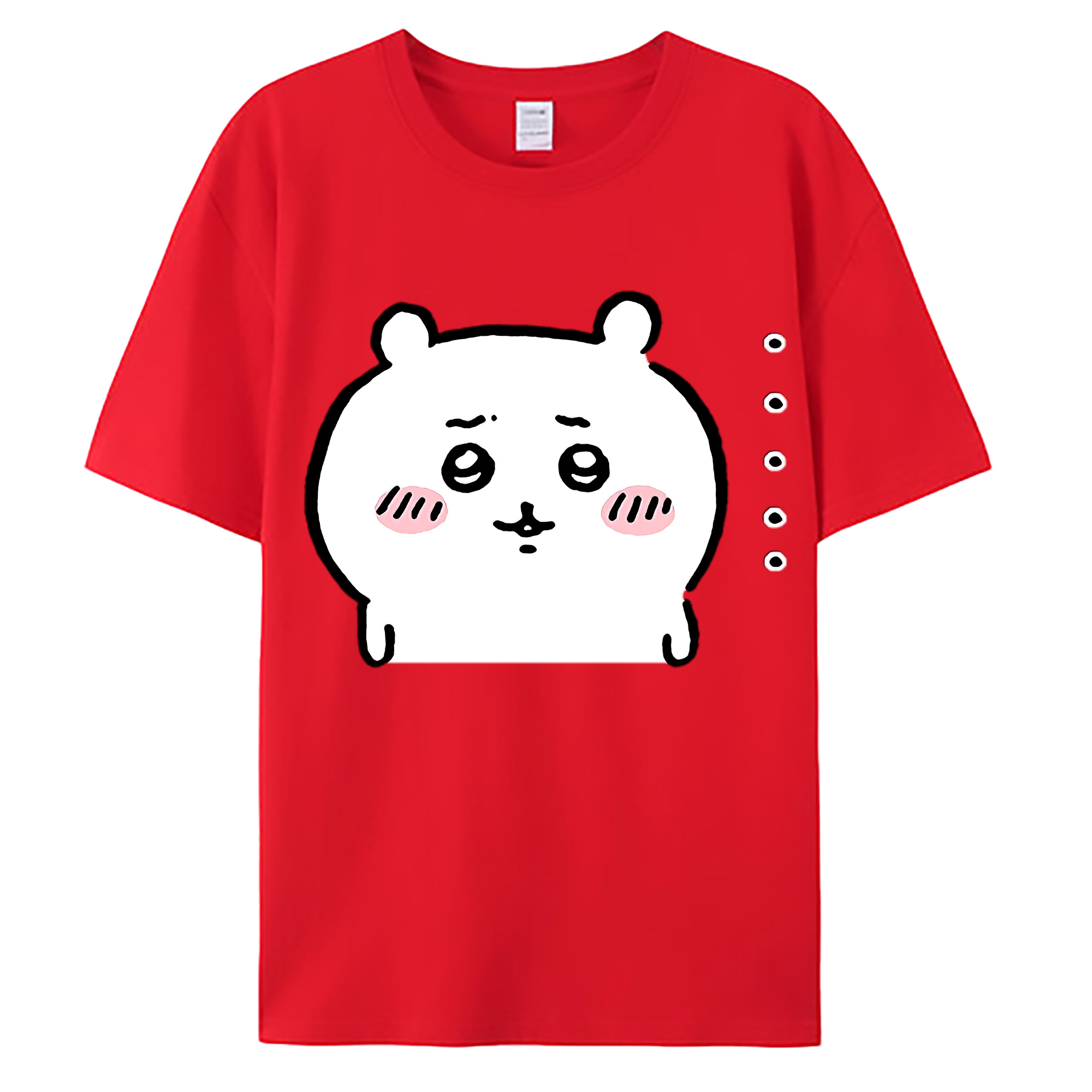（画像用） ちいかわ ちいかわ Chii-kawa chiikawa 綿100％ メンズ半袖Tシャツ｜肌触りやわらか＆通気性