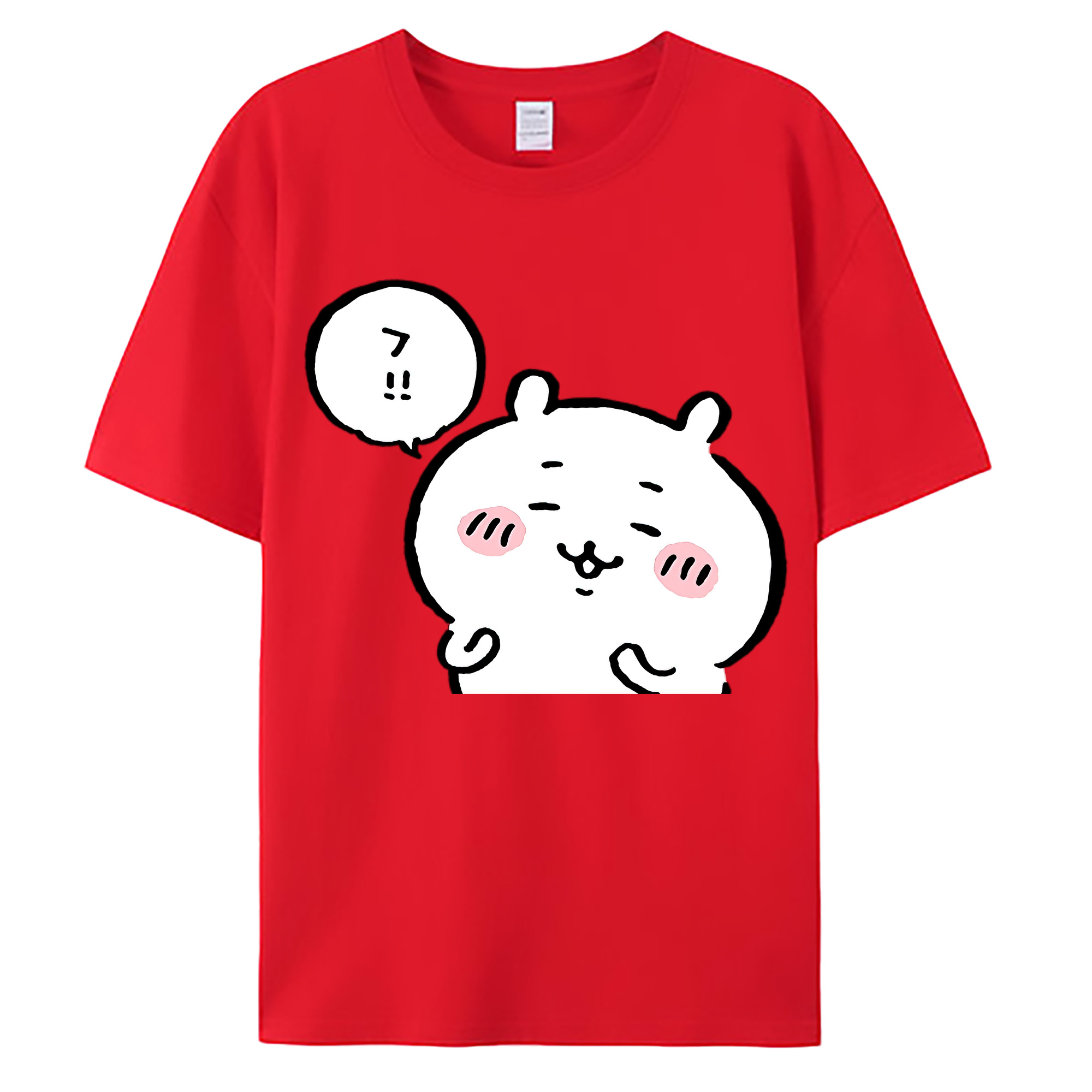 （画像用） ちいかわ ちいかわ Chii-kawa chiikawa 綿100％ メンズ半袖Tシャツ｜肌触りやわらか＆通気性