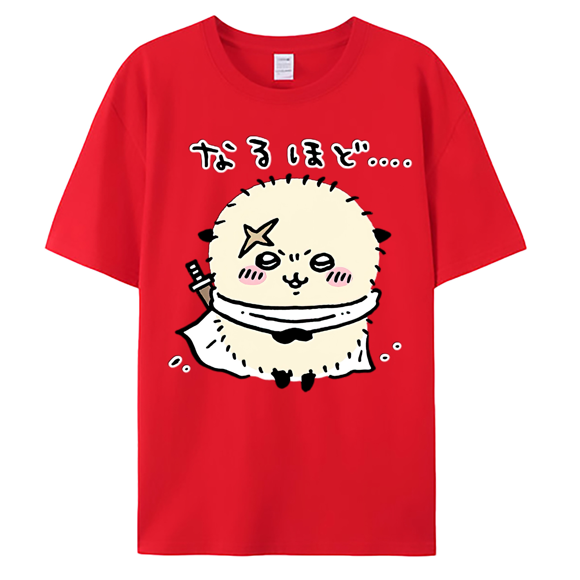 （画像用） ちいかわ ラッコ Chii-kawa Sea otter 綿100％ メンズ半袖Tシャツ｜肌触りやわらか＆通気性