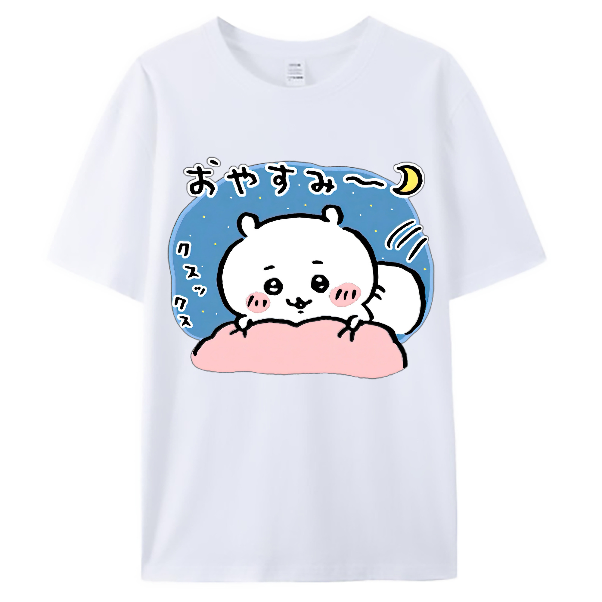 （画像用） ちいかわ ちいかわ Chii-kawa chiikawa 綿100％ メンズ半袖Tシャツ｜肌触りやわらか＆通気性