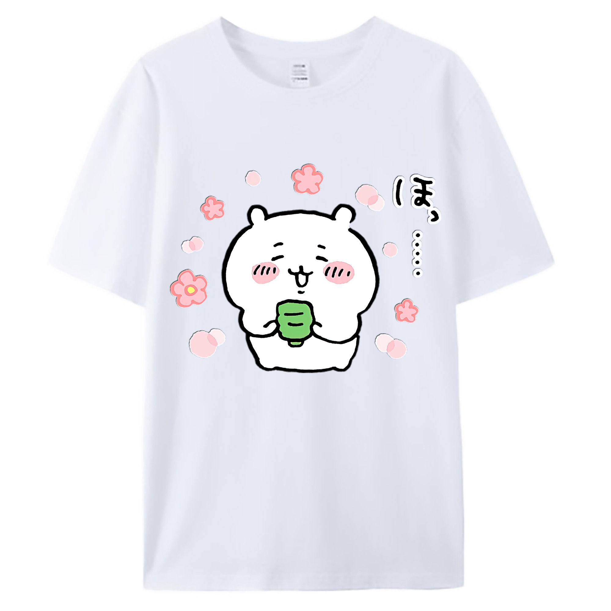 （画像用） ちいかわ ちいかわ Chii-kawa chiikawa 綿100％ メンズ半袖Tシャツ｜肌触りやわらか＆通気性
