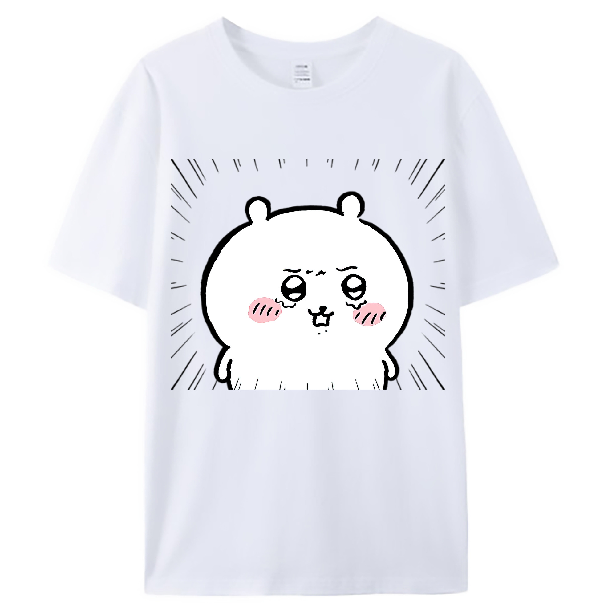 （画像用） ちいかわ ちいかわ Chii-kawa chiikawa 綿100％ メンズ半袖Tシャツ｜肌触りやわらか＆通気性