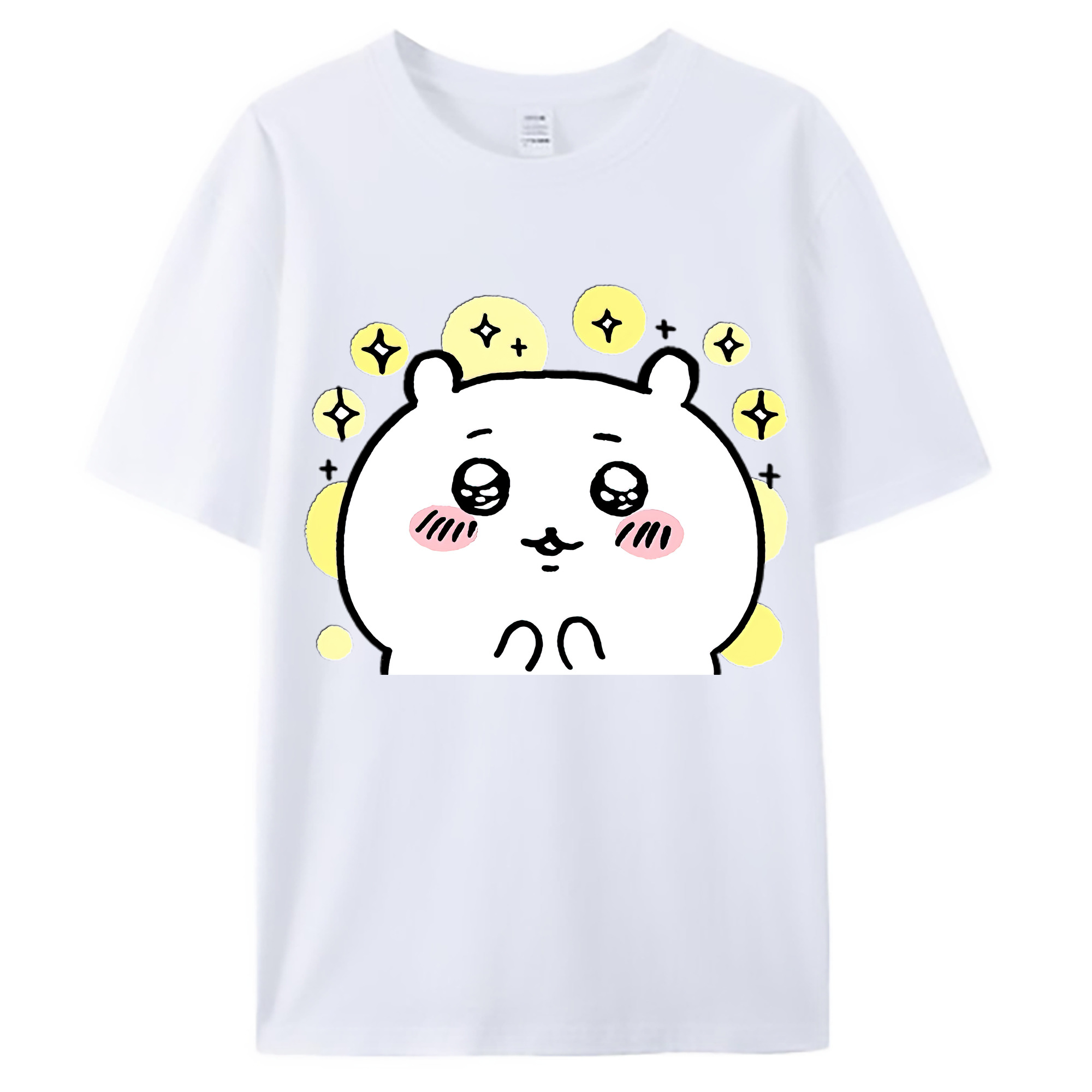 （画像用） ちいかわ ちいかわ Chii-kawa chiikawa 綿100％ メンズ半袖Tシャツ｜肌触りやわらか＆通気性