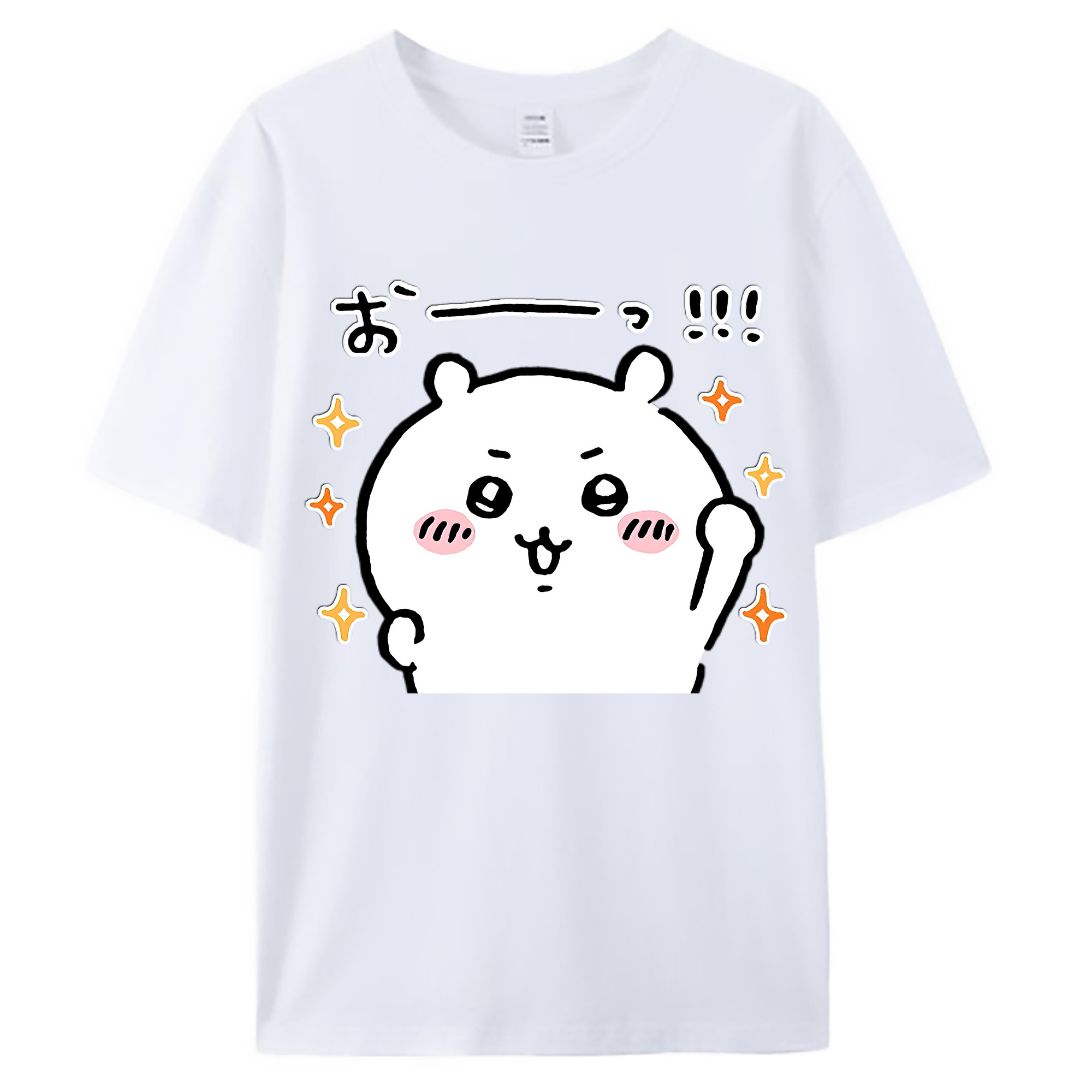 （画像用） ちいかわ ちいかわ Chii-kawa chiikawa 綿100％ メンズ半袖Tシャツ｜肌触りやわらか＆通気性