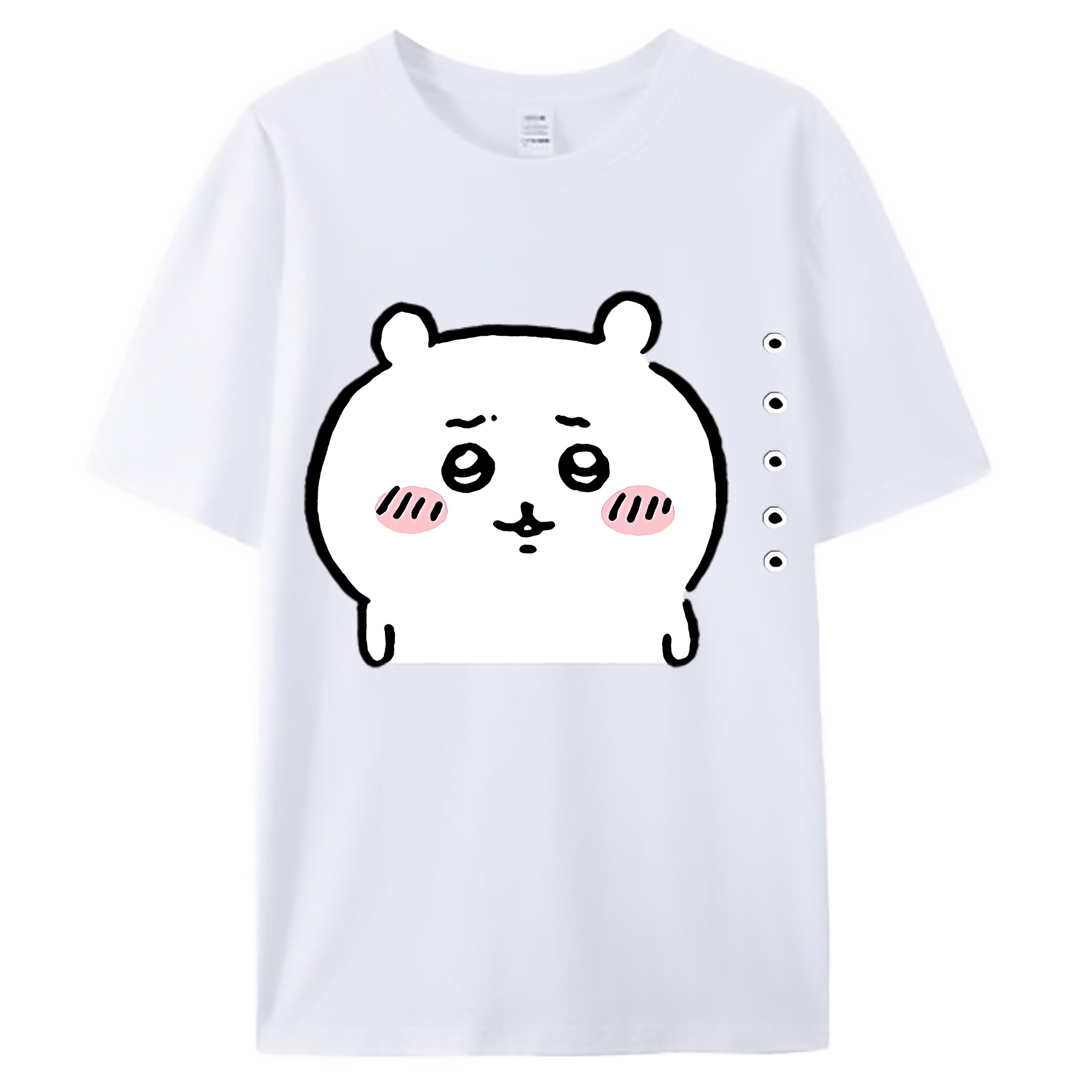（画像用） ちいかわ ちいかわ Chii-kawa chiikawa 綿100％ メンズ半袖Tシャツ｜肌触りやわらか＆通気性