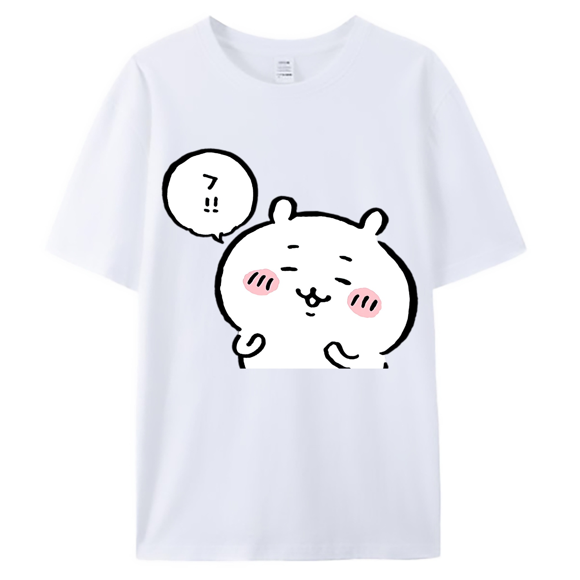 （画像用） ちいかわ ちいかわ Chii-kawa chiikawa 綿100％ メンズ半袖Tシャツ｜肌触りやわらか＆通気性