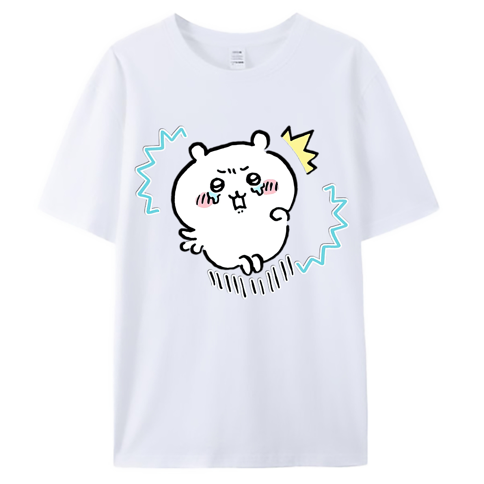 （画像用） ちいかわ ちいかわ Chii-kawa chiikawa 綿100％ メンズ半袖Tシャツ｜肌触りやわらか＆通気性