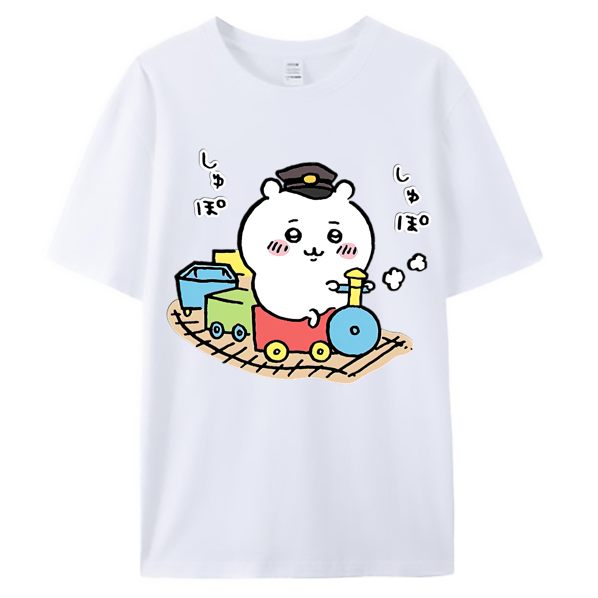 （画像用） ちいかわ ちいかわ Chii-kawa chiikawa 綿100％ メンズ半袖Tシャツ｜肌触りやわらか＆通気性