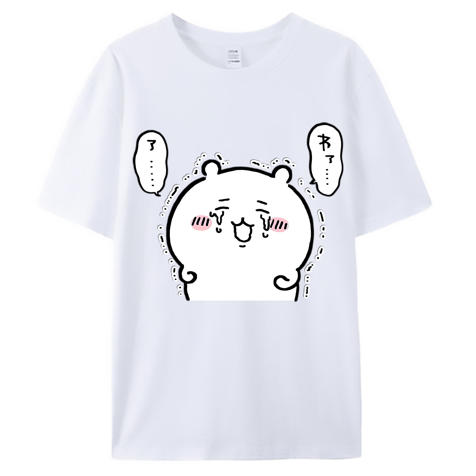 （画像用） ちいかわ ちいかわ Chii-kawa chiikawa 綿100％ メンズ半袖Tシャツ｜肌触りやわらか＆通気性
