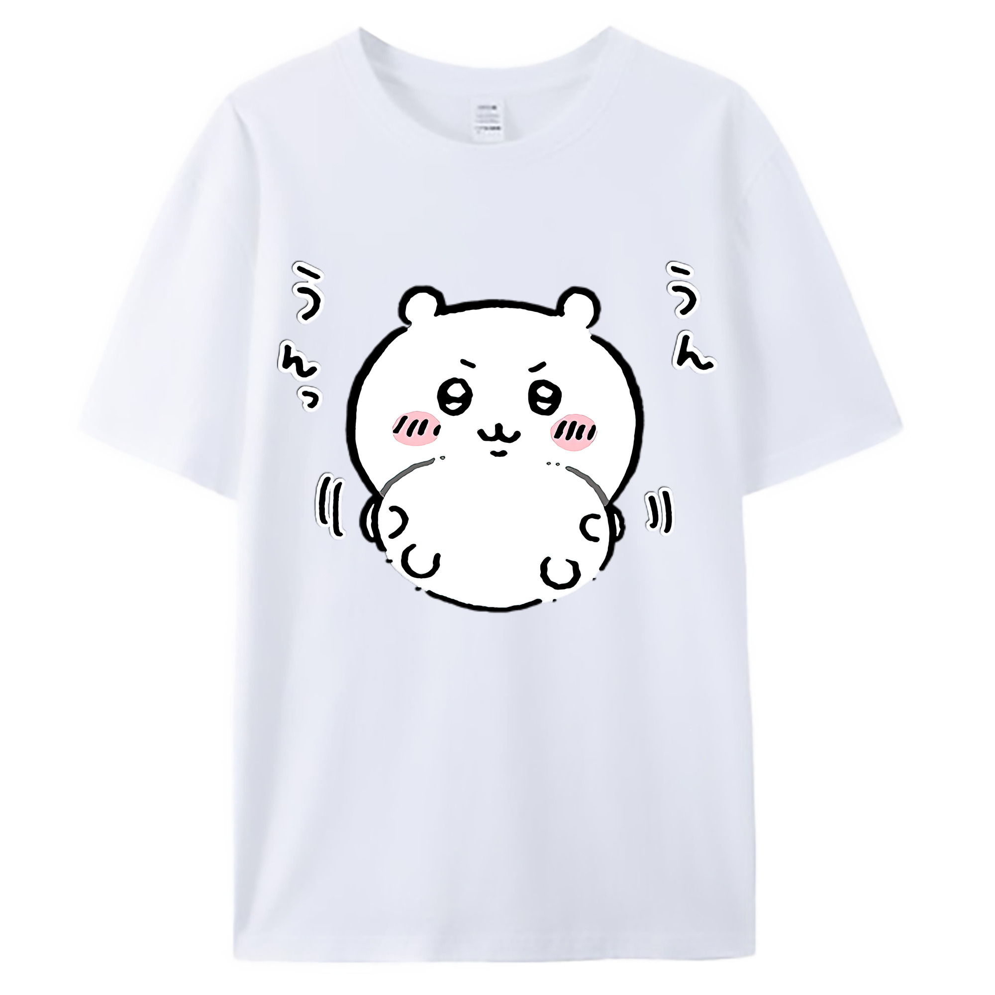 （画像用） ちいかわ ちいかわ Chii-kawa chiikawa 綿100％ メンズ半袖Tシャツ｜肌触りやわらか＆通気性