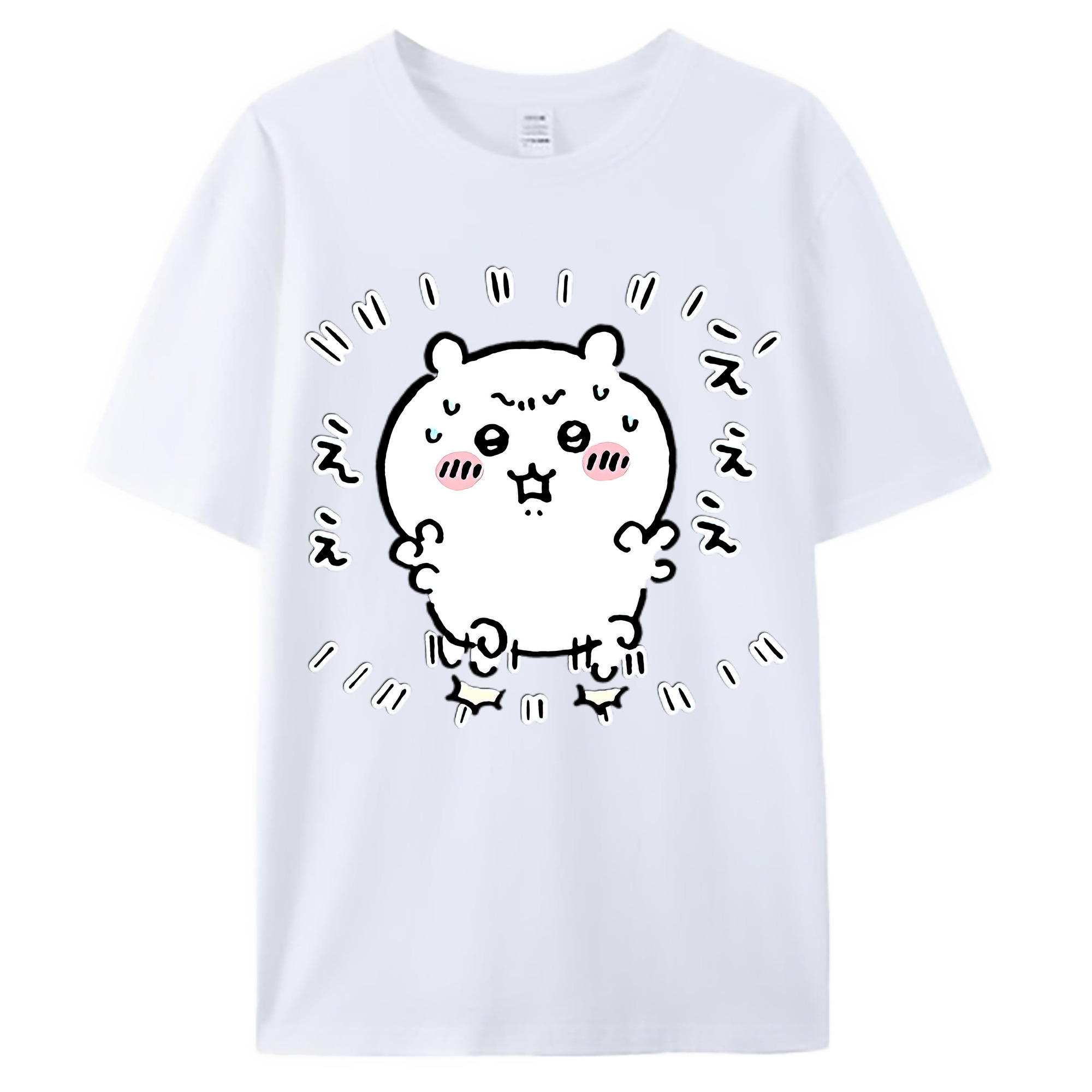 （画像用） ちいかわ ちいかわ Chii-kawa chiikawa 綿100％ メンズ半袖Tシャツ｜肌触りやわらか＆通気性