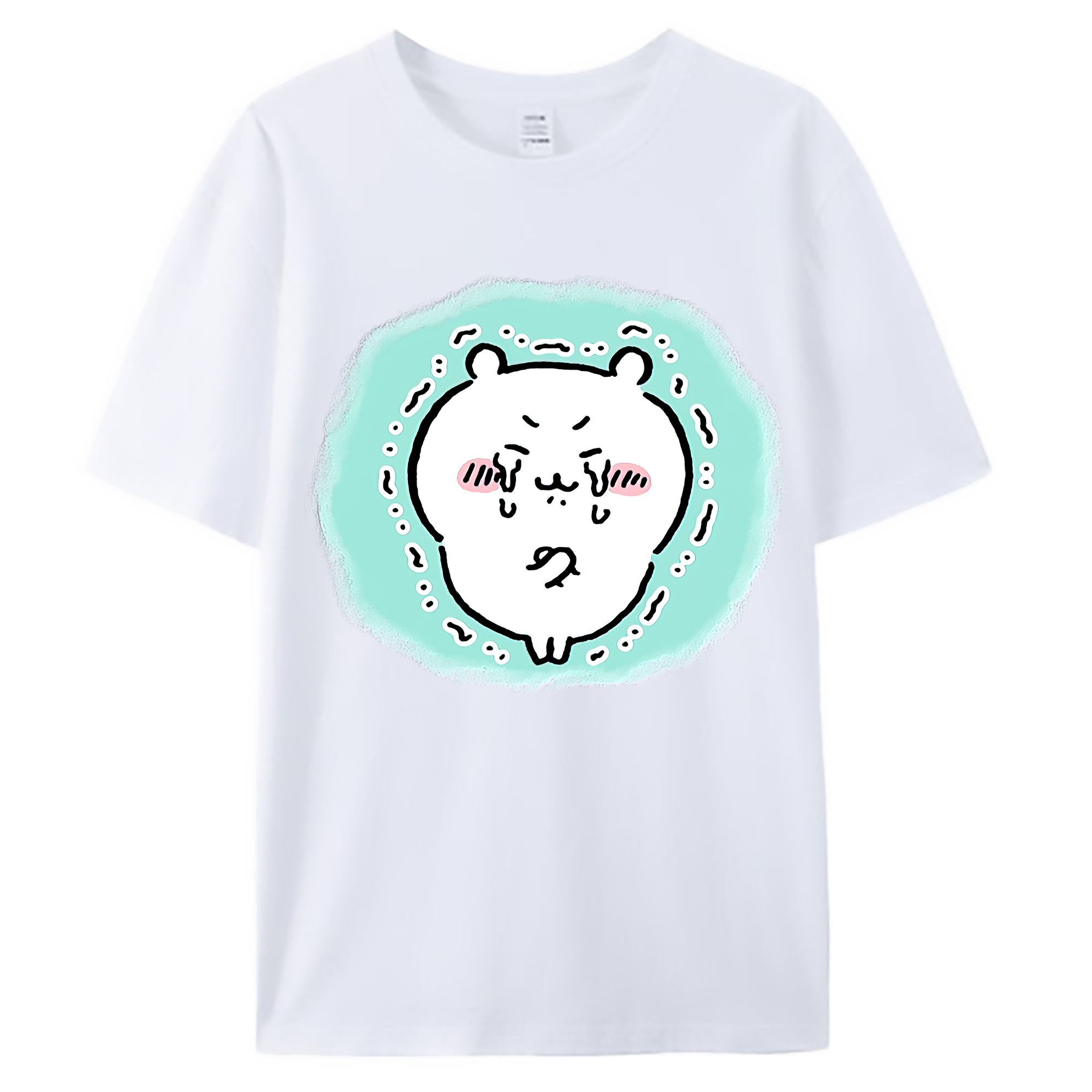 （画像用） ちいかわ ちいかわ Chii-kawa chiikawa 綿100％ メンズ半袖Tシャツ｜肌触りやわらか＆通気性