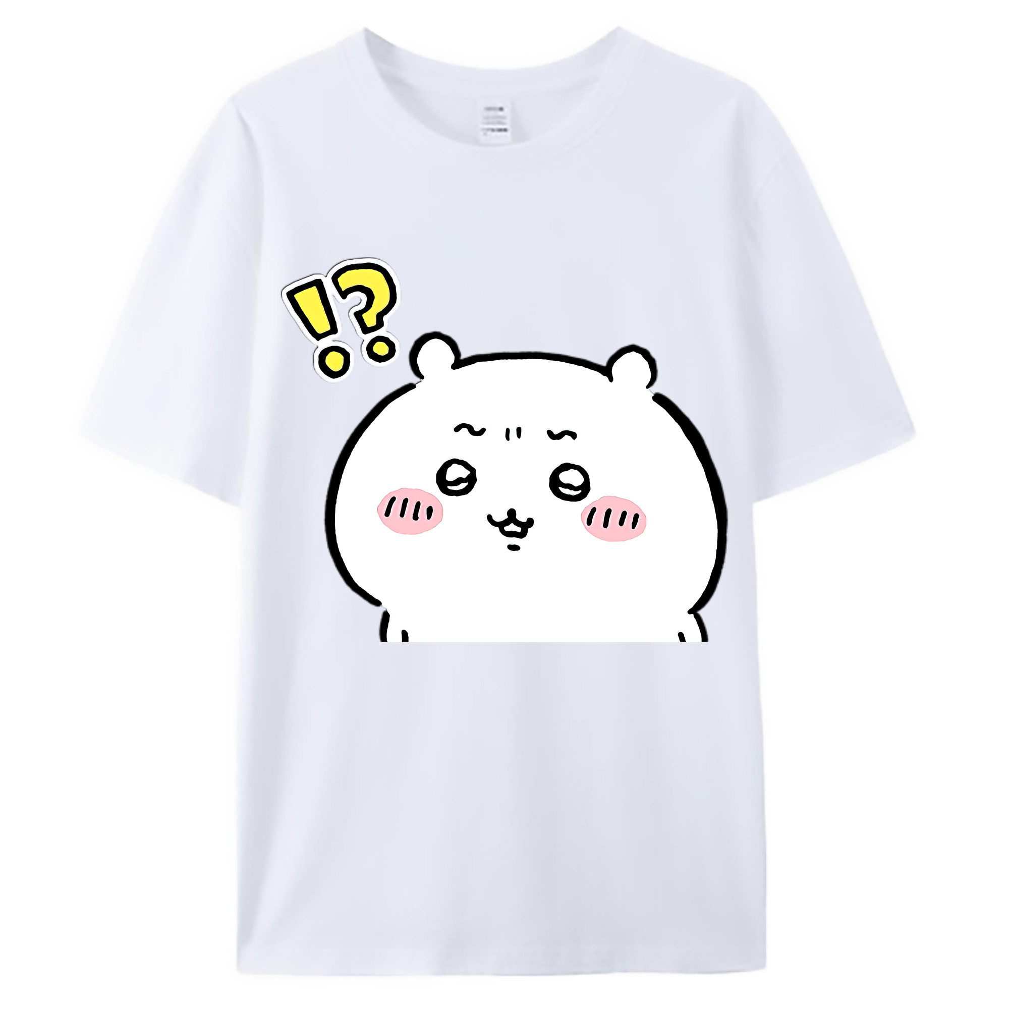 （画像用） ちいかわ ちいかわ Chii-kawa chiikawa 綿100％ メンズ半袖Tシャツ｜肌触りやわらか＆通気性