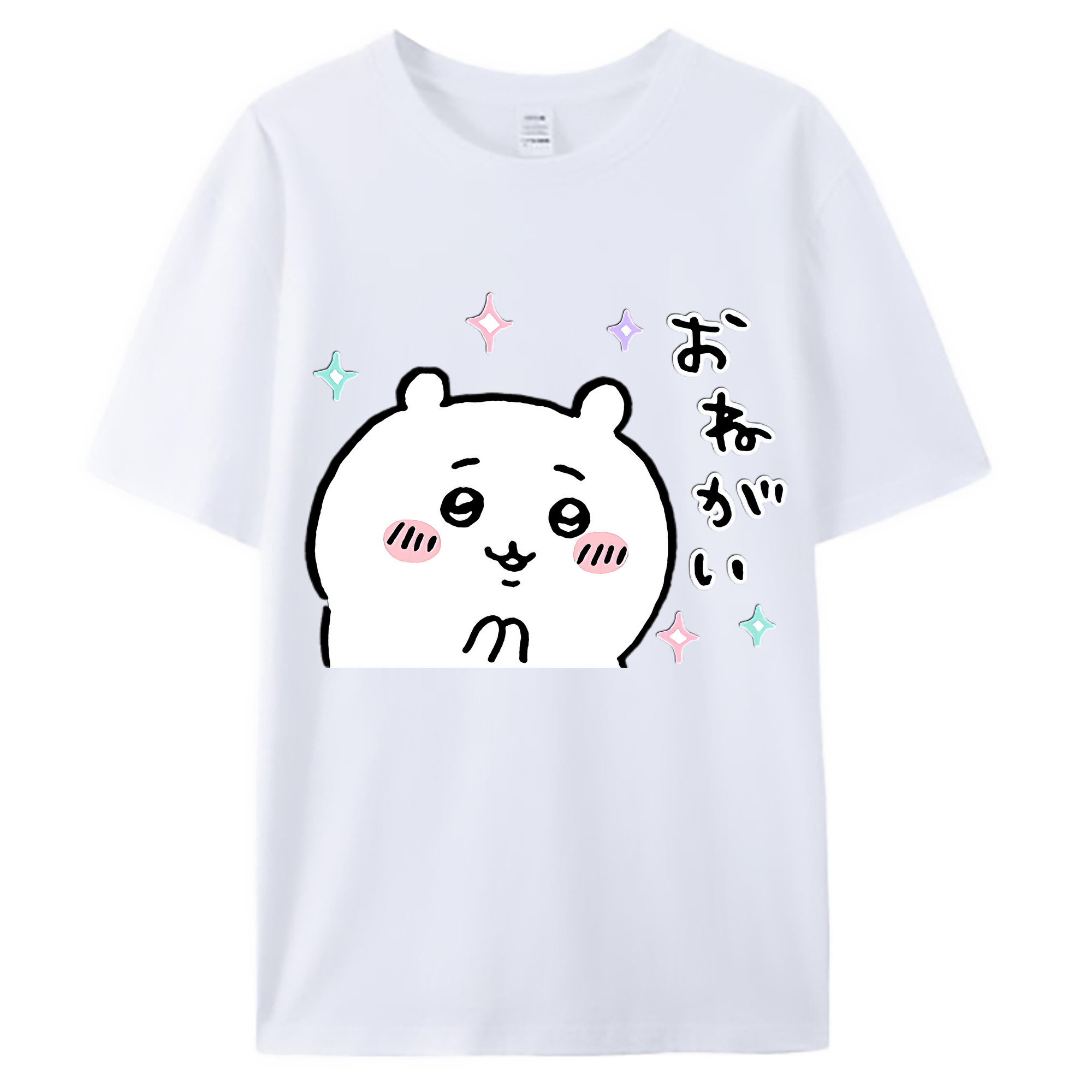 （画像用） ちいかわ ちいかわ Chii-kawa chiikawa 綿100％ メンズ半袖Tシャツ｜肌触りやわらか＆通気性