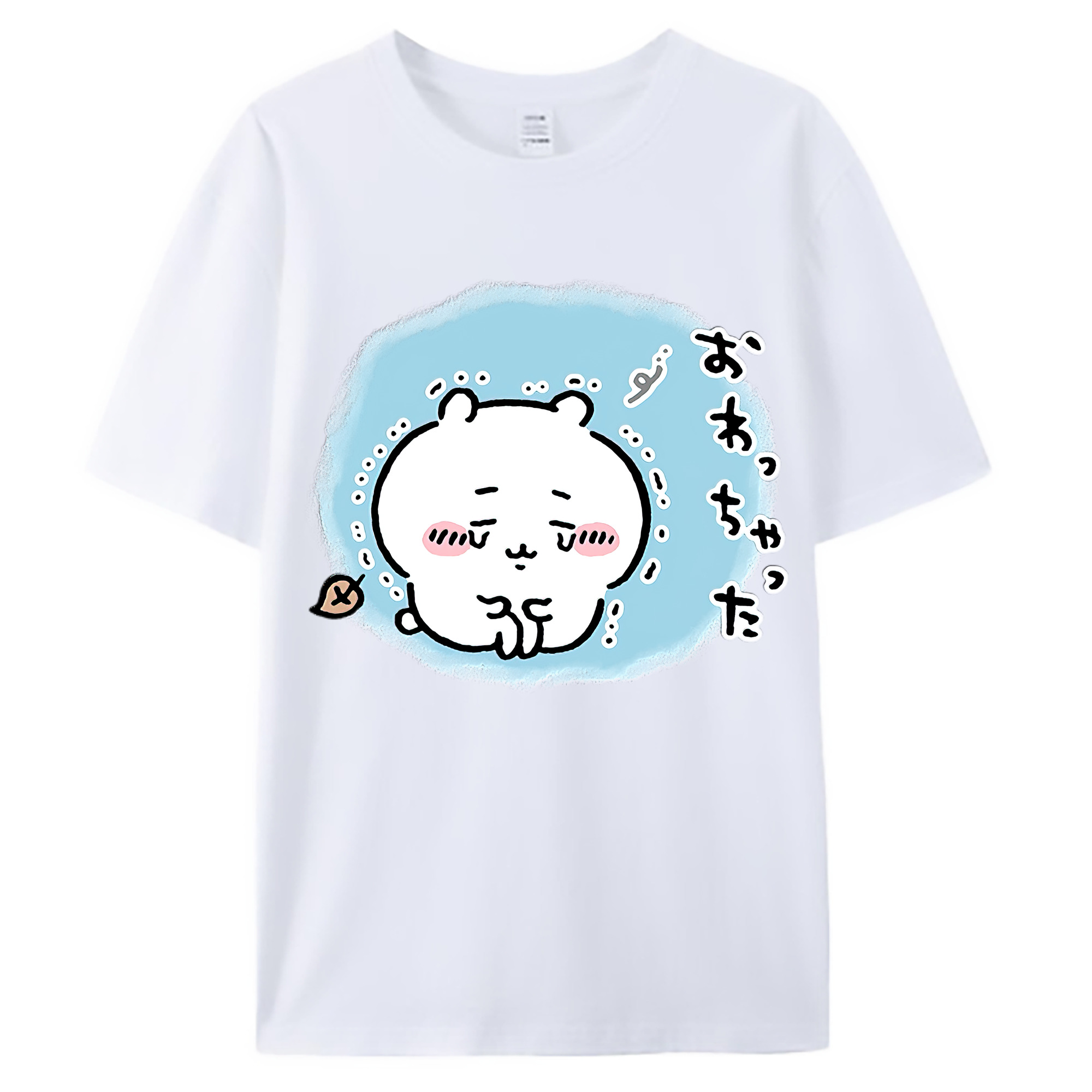 （画像用） ちいかわ ちいかわ Chii-kawa chiikawa 綿100％ メンズ半袖Tシャツ｜肌触りやわらか＆通気性