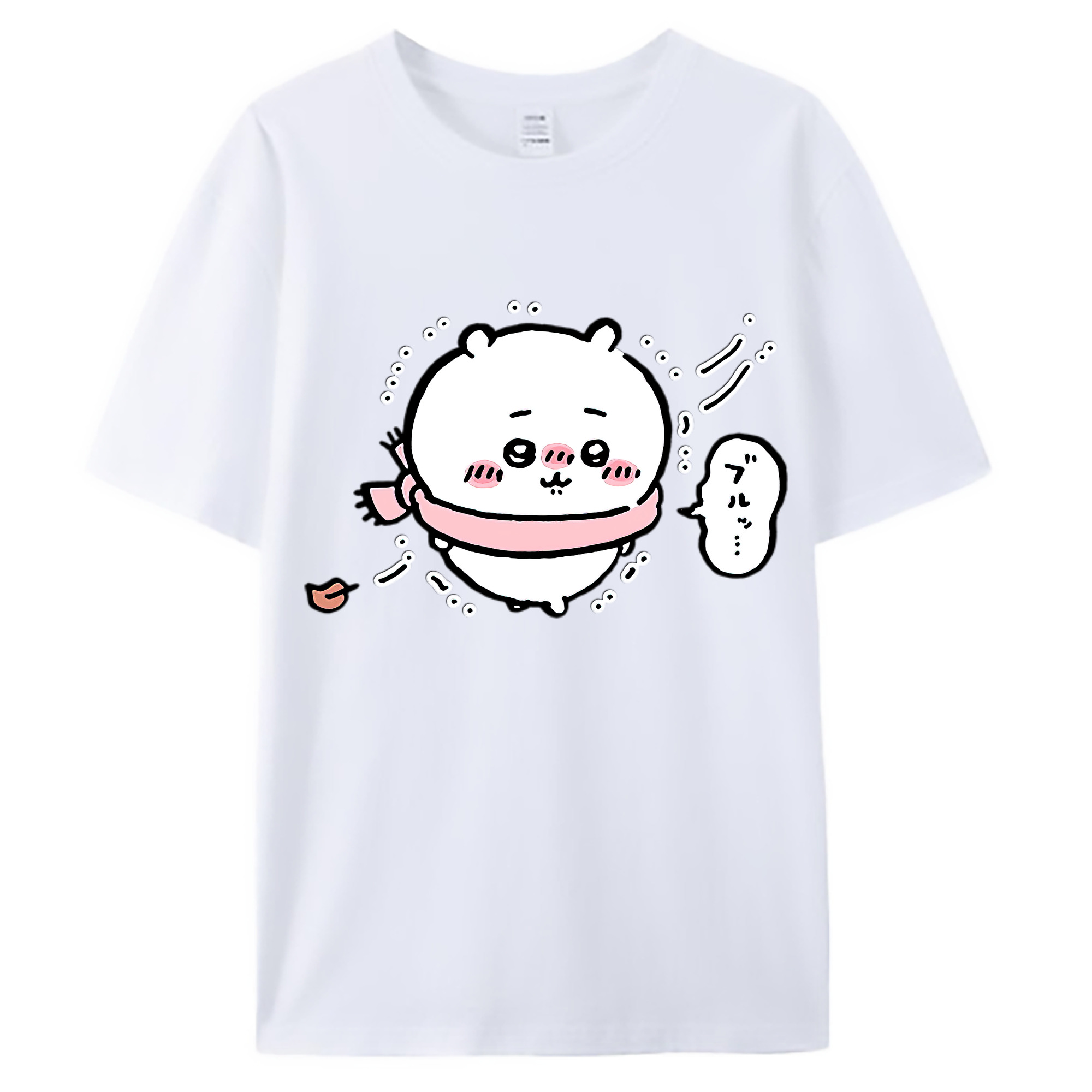 （画像用） ちいかわ ちいかわ Chii-kawa chiikawa 綿100％ メンズ半袖Tシャツ｜肌触りやわらか＆通気性