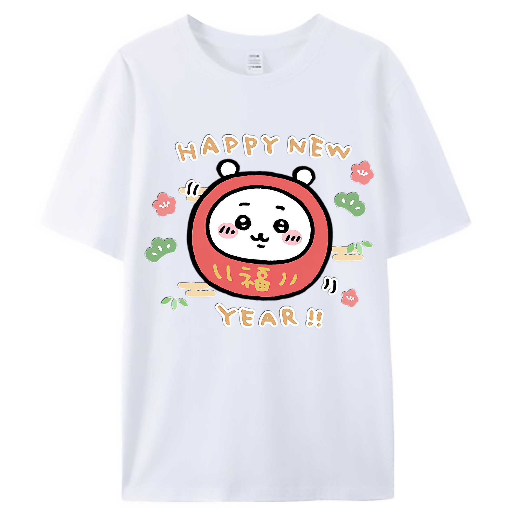 （画像用） ちいかわ ちいかわ Chii-kawa chiikawa 綿100％ メンズ半袖Tシャツ｜肌触りやわらか＆通気性