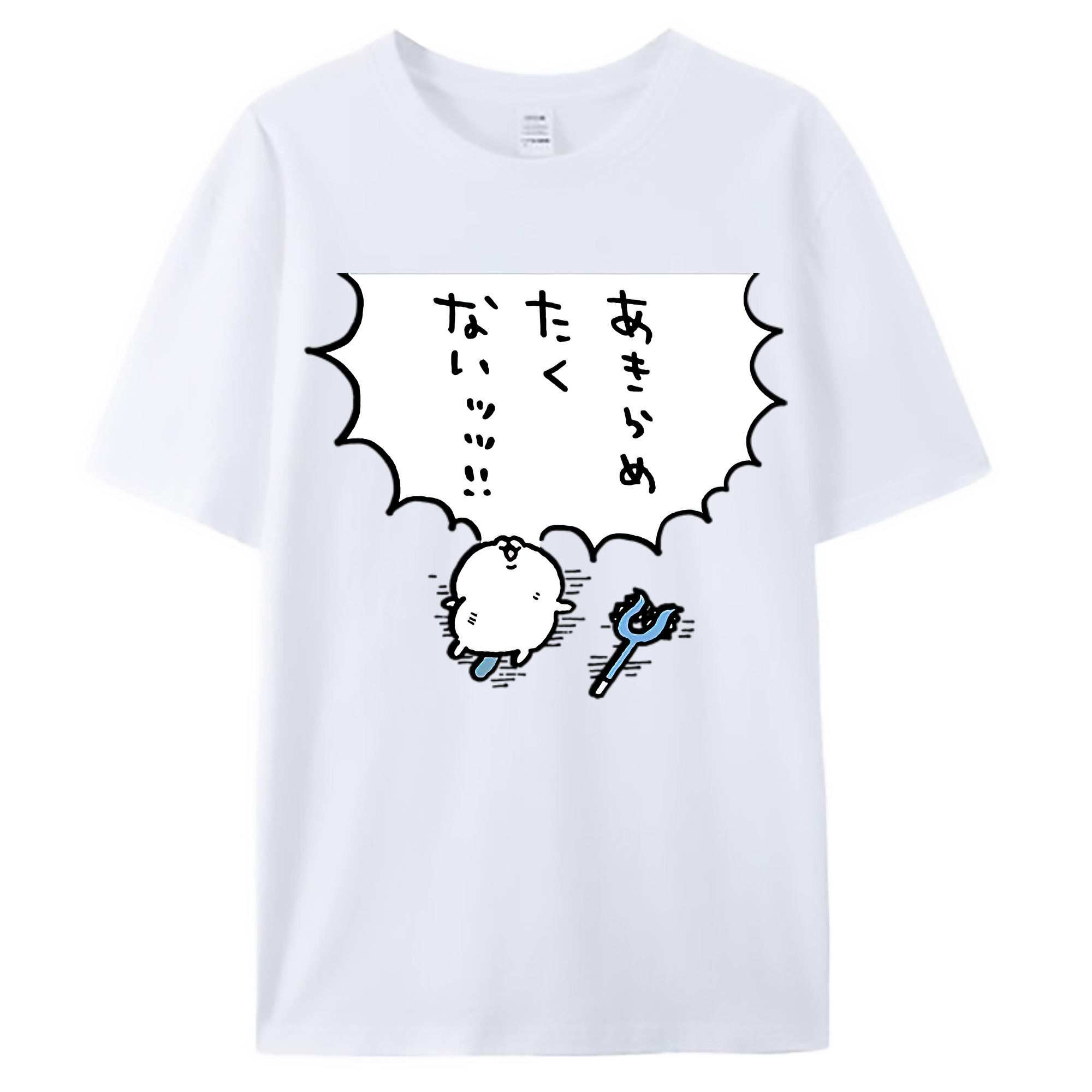 （画像用） ちいかわ ちいかわ Chii-kawa chiikawa 綿100％ メンズ半袖Tシャツ｜肌触りやわらか＆通気性