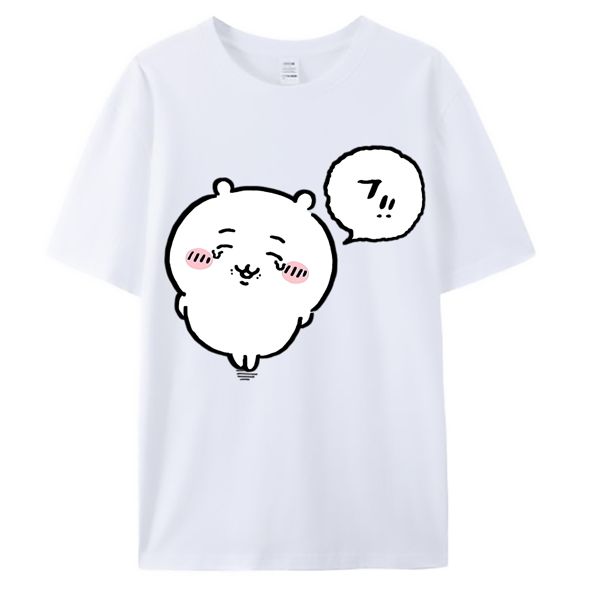 （画像用） ちいかわ ちいかわ Chii-kawa chiikawa 綿100％ メンズ半袖Tシャツ｜肌触りやわらか＆通気性