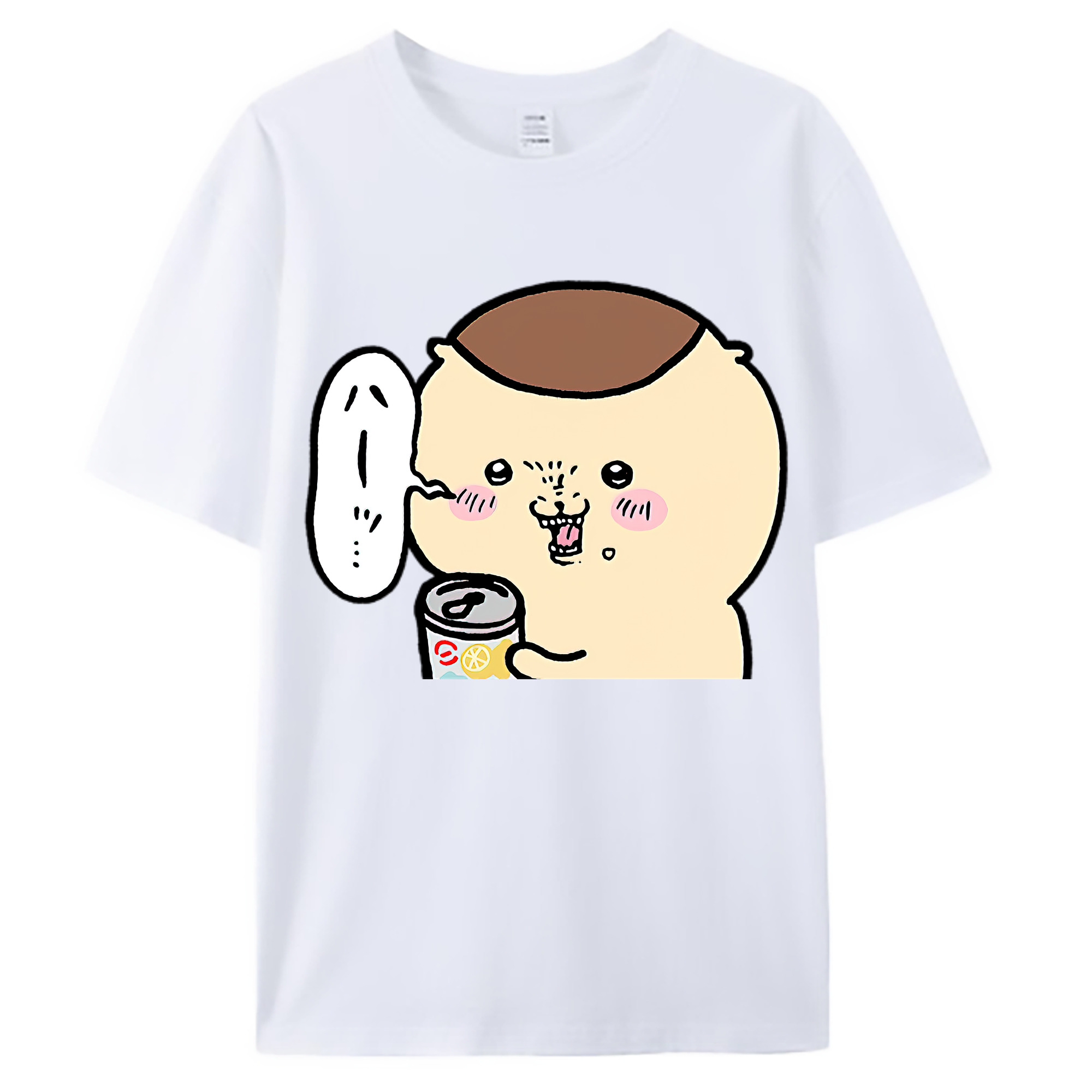 （画像用） ちいかわ くりまんじゅう Chii-kawa kuri manjū 綿100％ メンズ半袖Tシャツ｜肌触りやわらか＆通気性