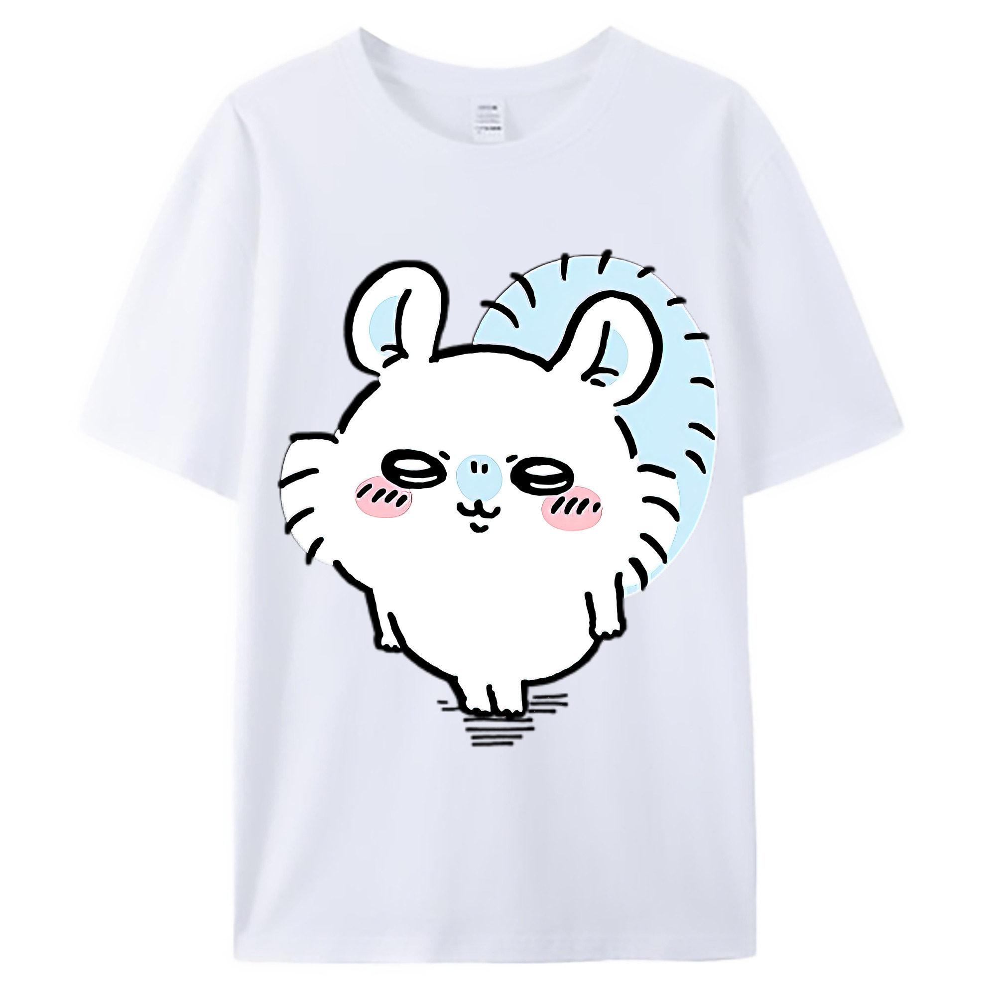 （画像用） ちいかわ モモンガ Chii-kawa Momonga 綿100％ メンズ半袖Tシャツ｜肌触りやわらか＆通気性