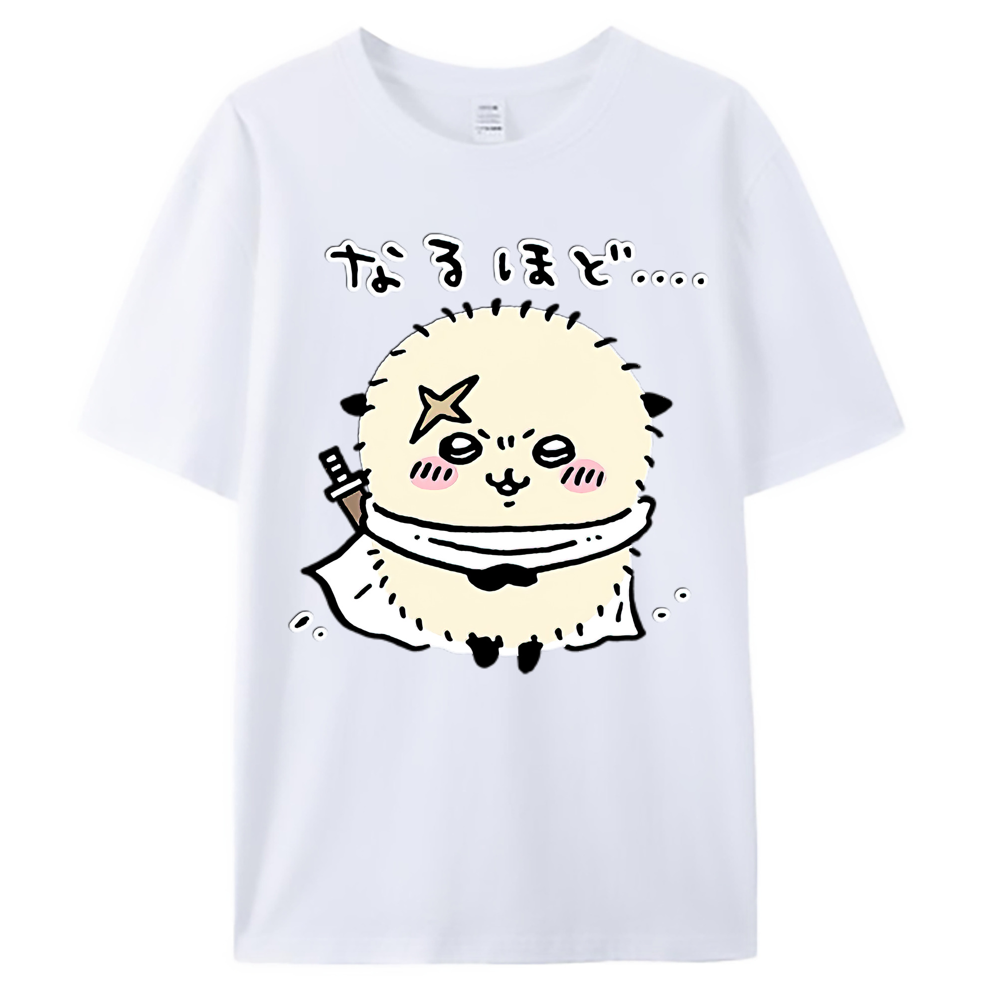 （画像用） ちいかわ ラッコ Chii-kawa Sea otter 綿100％ メンズ半袖Tシャツ｜肌触りやわらか＆通気性