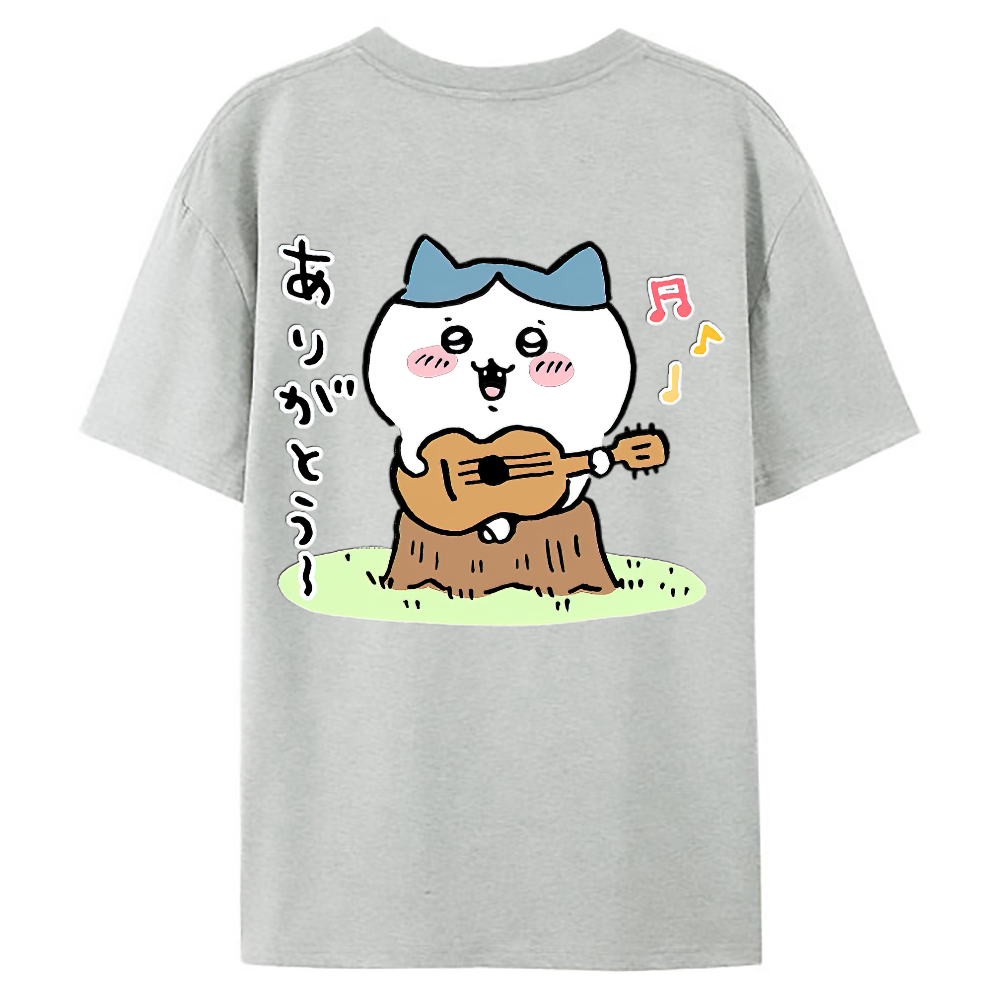 （画像用） ちいかわ ハチワレ Chii-kawa hachiware レディース半袖Tシャツ(バックプリント)