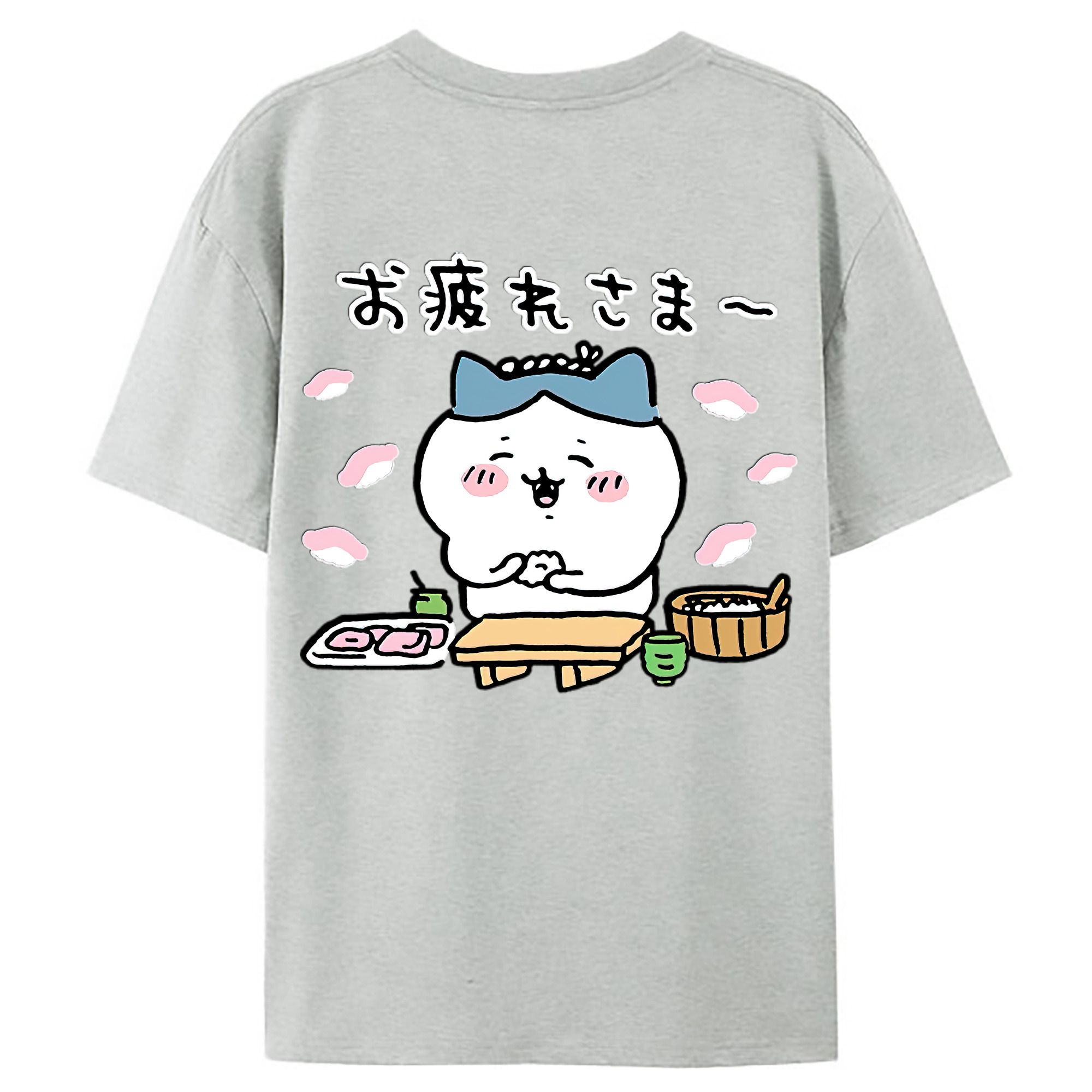 （画像用） ちいかわ ハチワレ Chii-kawa hachiware レディース半袖Tシャツ(バックプリント)