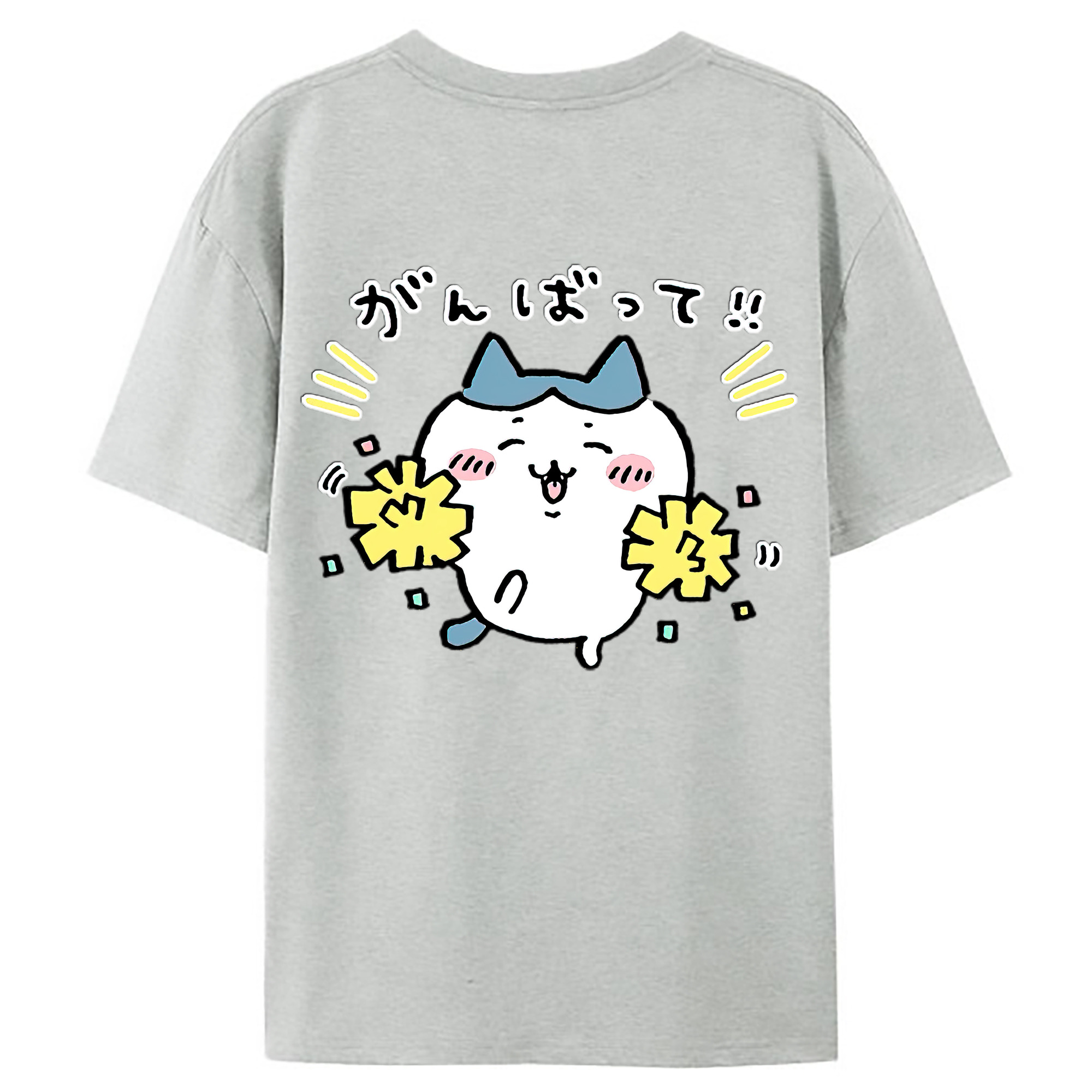 （画像用） ちいかわ ハチワレ Chii-kawa hachiware レディース半袖Tシャツ(バックプリント)