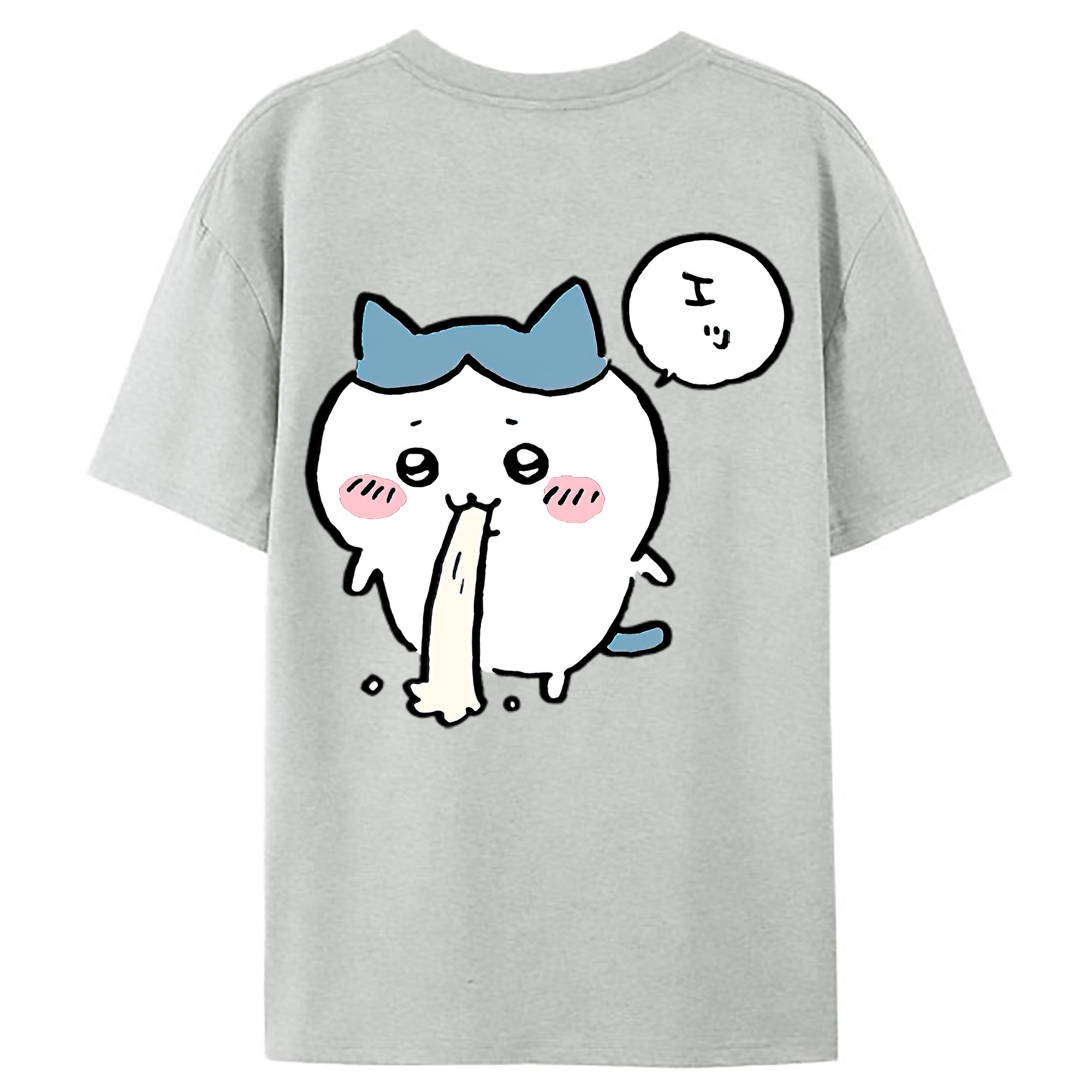 （画像用） ちいかわ ハチワレ Chii-kawa hachiware レディース半袖Tシャツ(バックプリント)