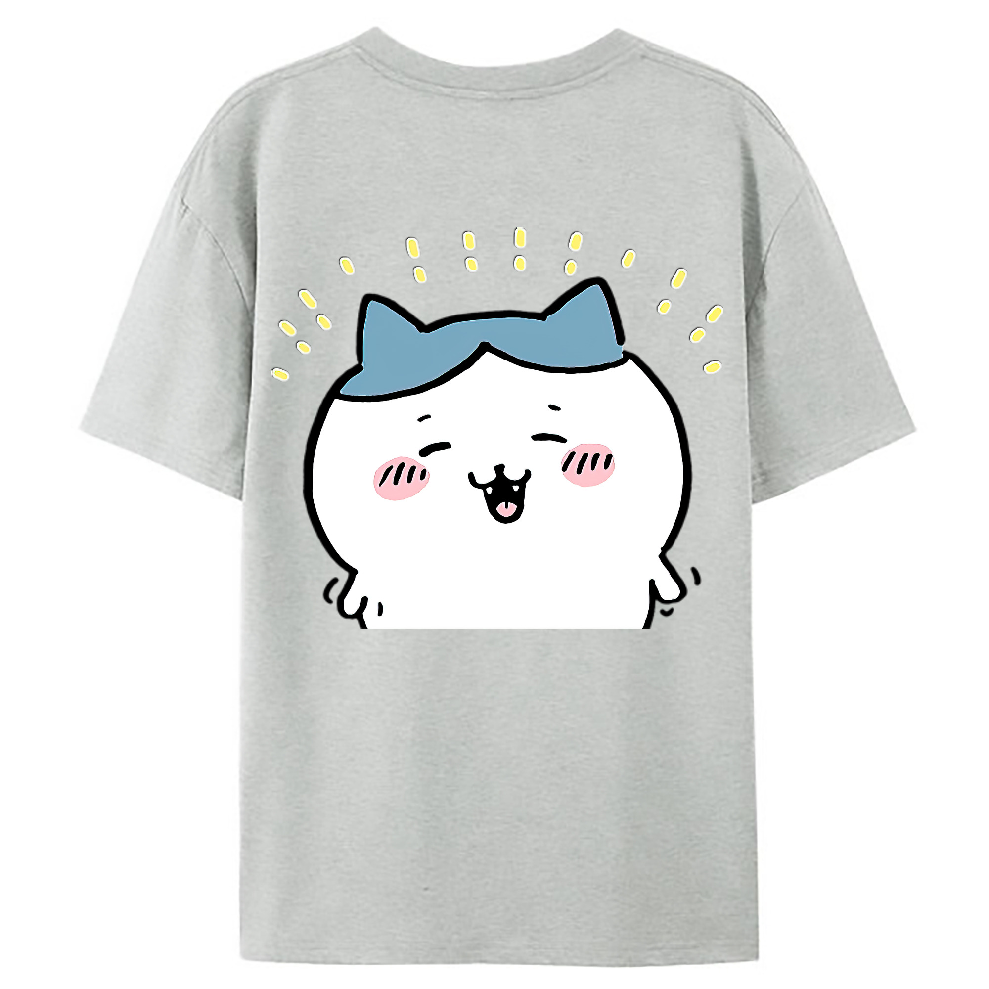 （画像用） ちいかわ ハチワレ Chii-kawa hachiware レディース半袖Tシャツ(バックプリント)