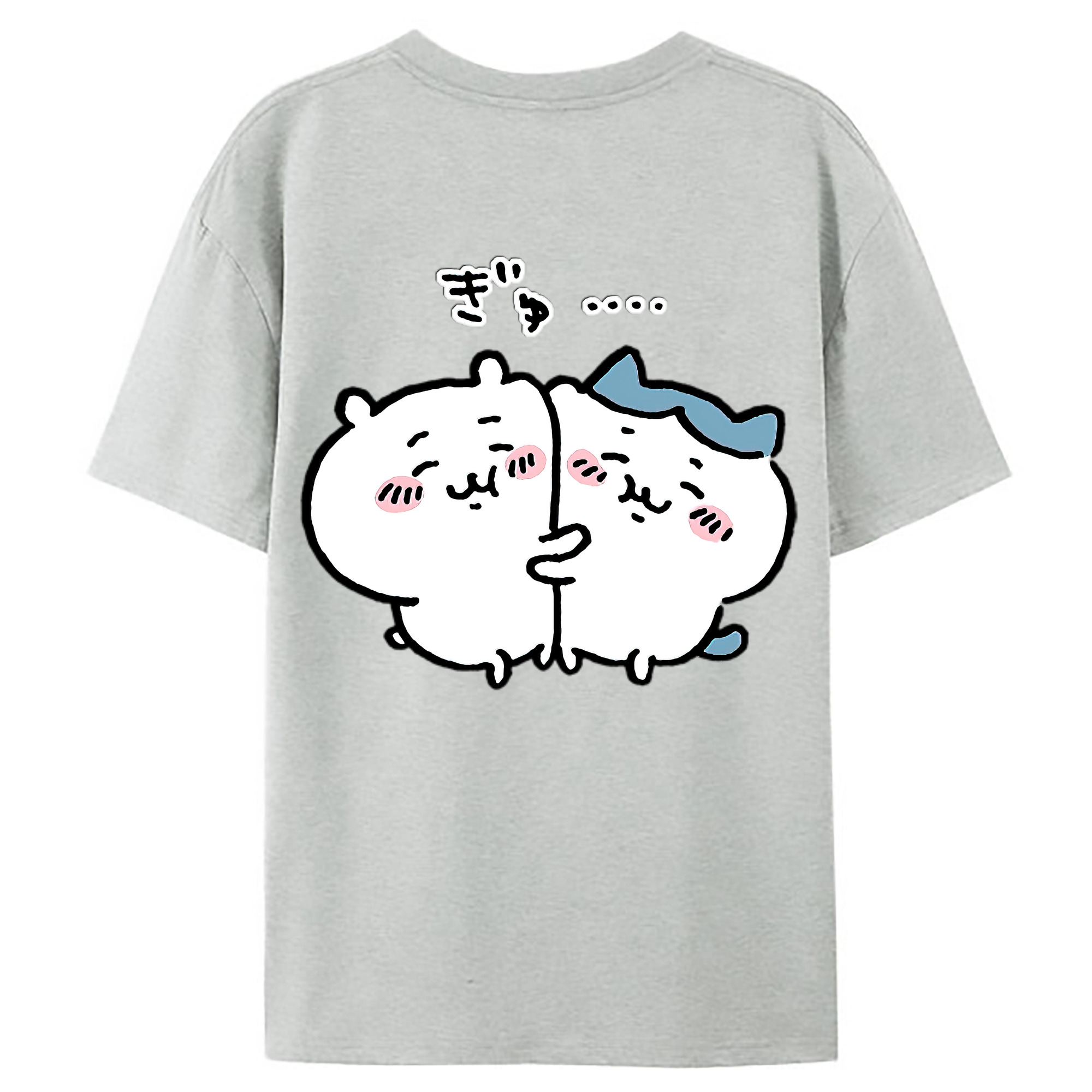 （画像用） ちいかわ ハチワレ Chii-kawa hachiware レディース半袖Tシャツ(バックプリント)
