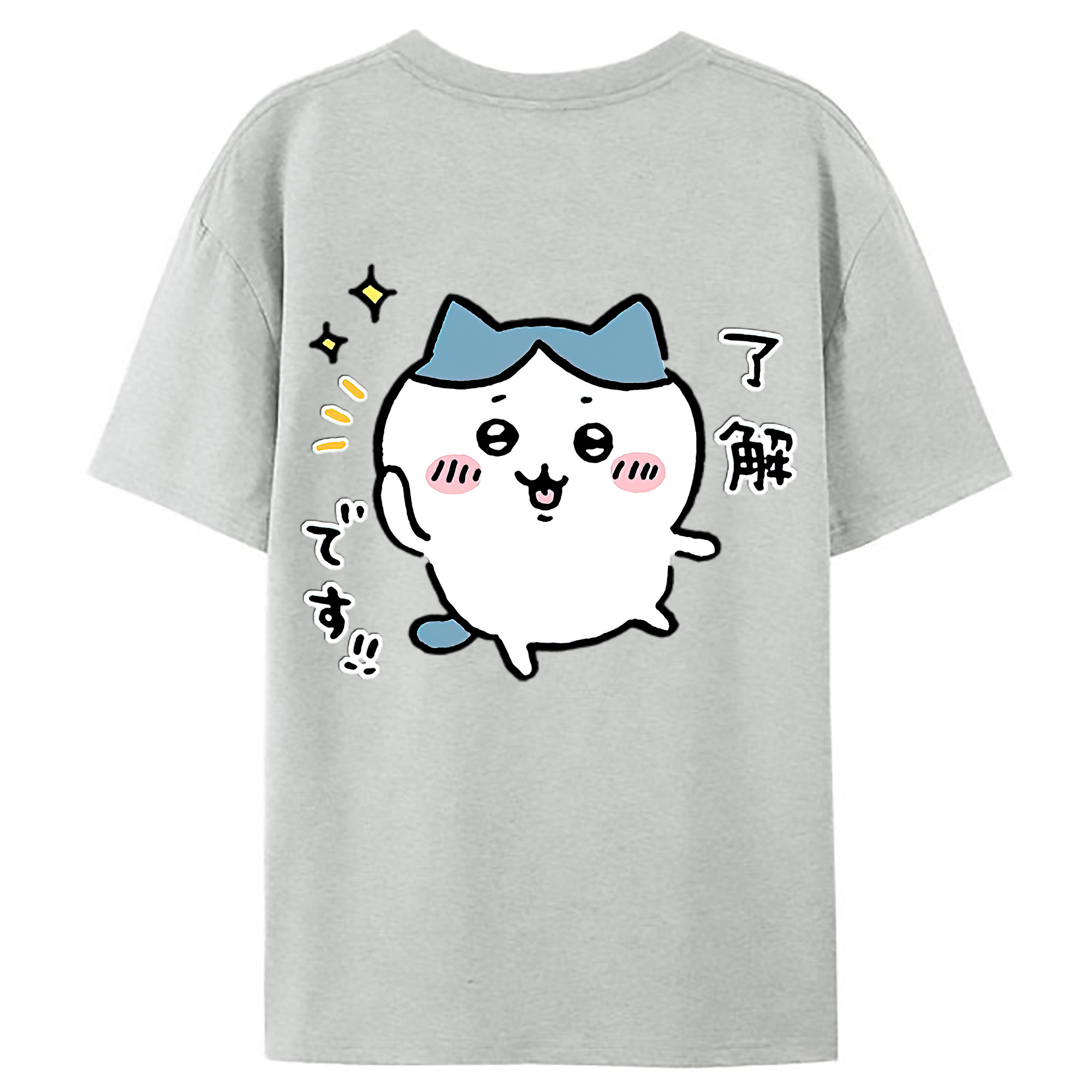 （画像用） ちいかわ ハチワレ Chii-kawa hachiware レディース半袖Tシャツ(バックプリント)