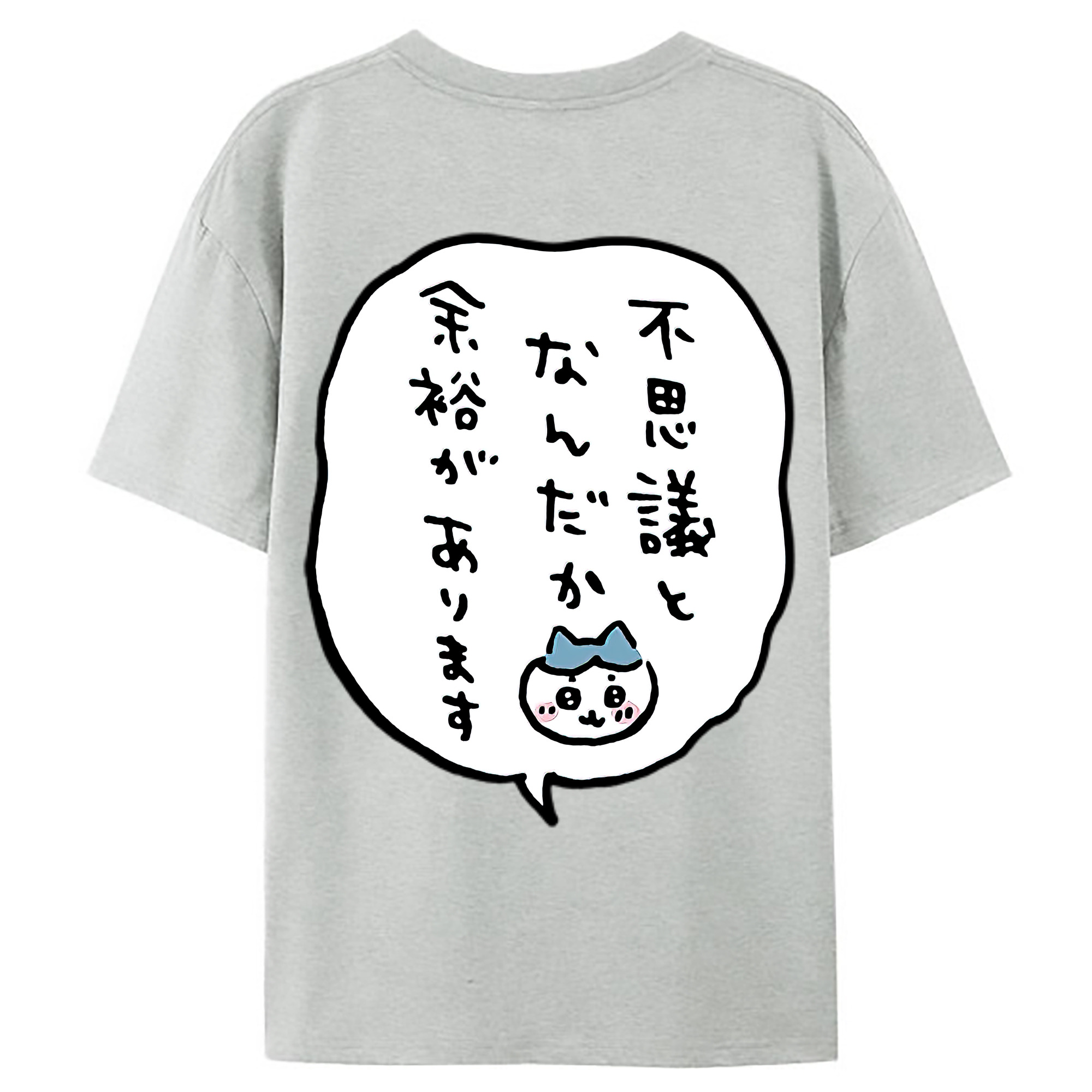 （画像用） ちいかわ ハチワレ Chii-kawa hachiware レディース半袖Tシャツ(バックプリント)