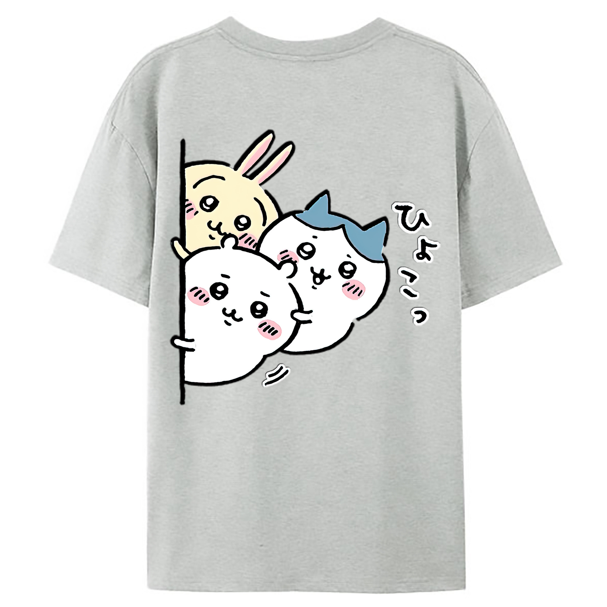 （画像用） ちいかわ うさぎ Chii-kawa usagi レディース半袖Tシャツ(バックプリント)