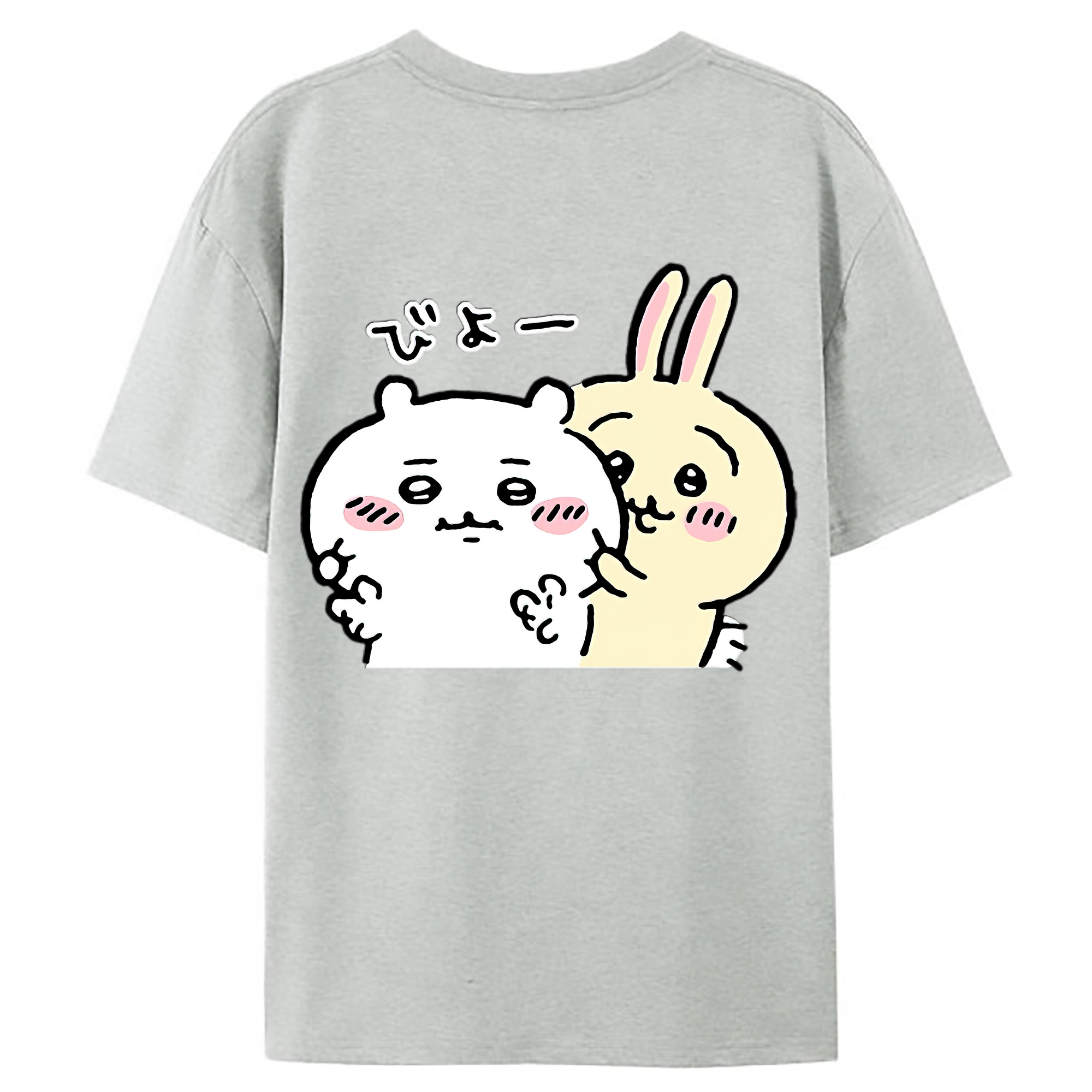 （画像用） ちいかわ うさぎ Chii-kawa usagi レディース半袖Tシャツ(バックプリント)