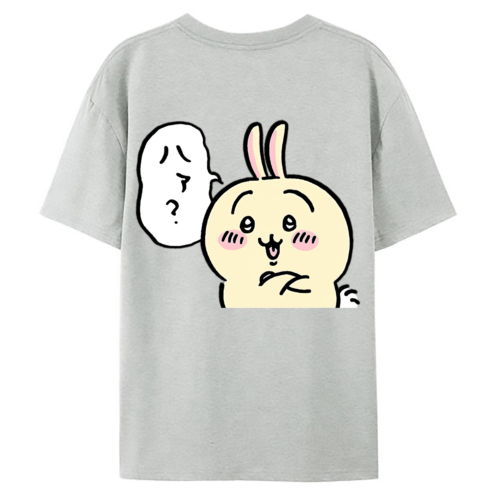 （画像用） ちいかわ うさぎ Chii-kawa usagi レディース半袖Tシャツ(バックプリント)
