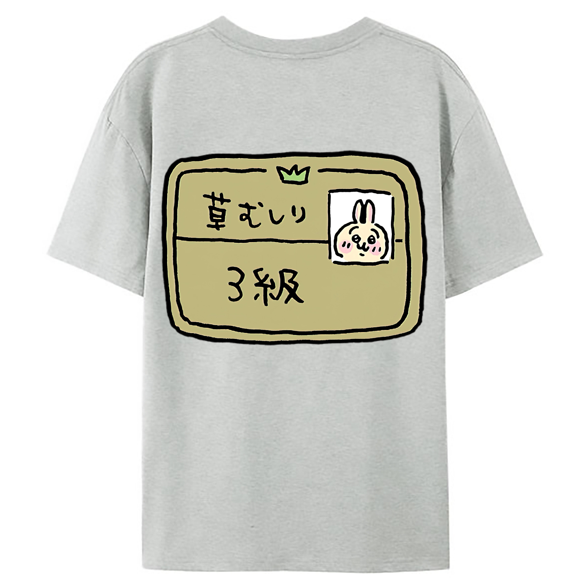 （画像用） ちいかわ うさぎ Chii-kawa usagi レディース半袖Tシャツ(バックプリント)