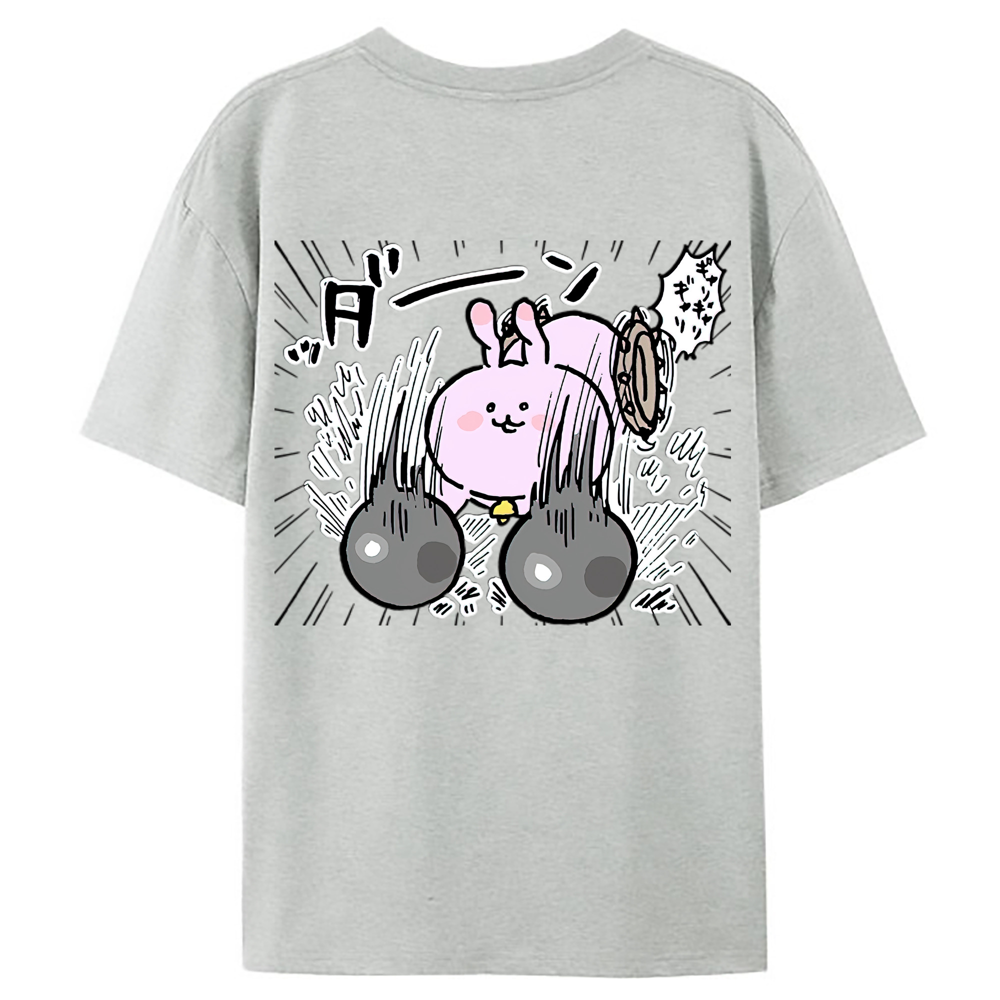 （画像用） ちいかわ うさぎ Chii-kawa usagi レディース半袖Tシャツ(バックプリント)