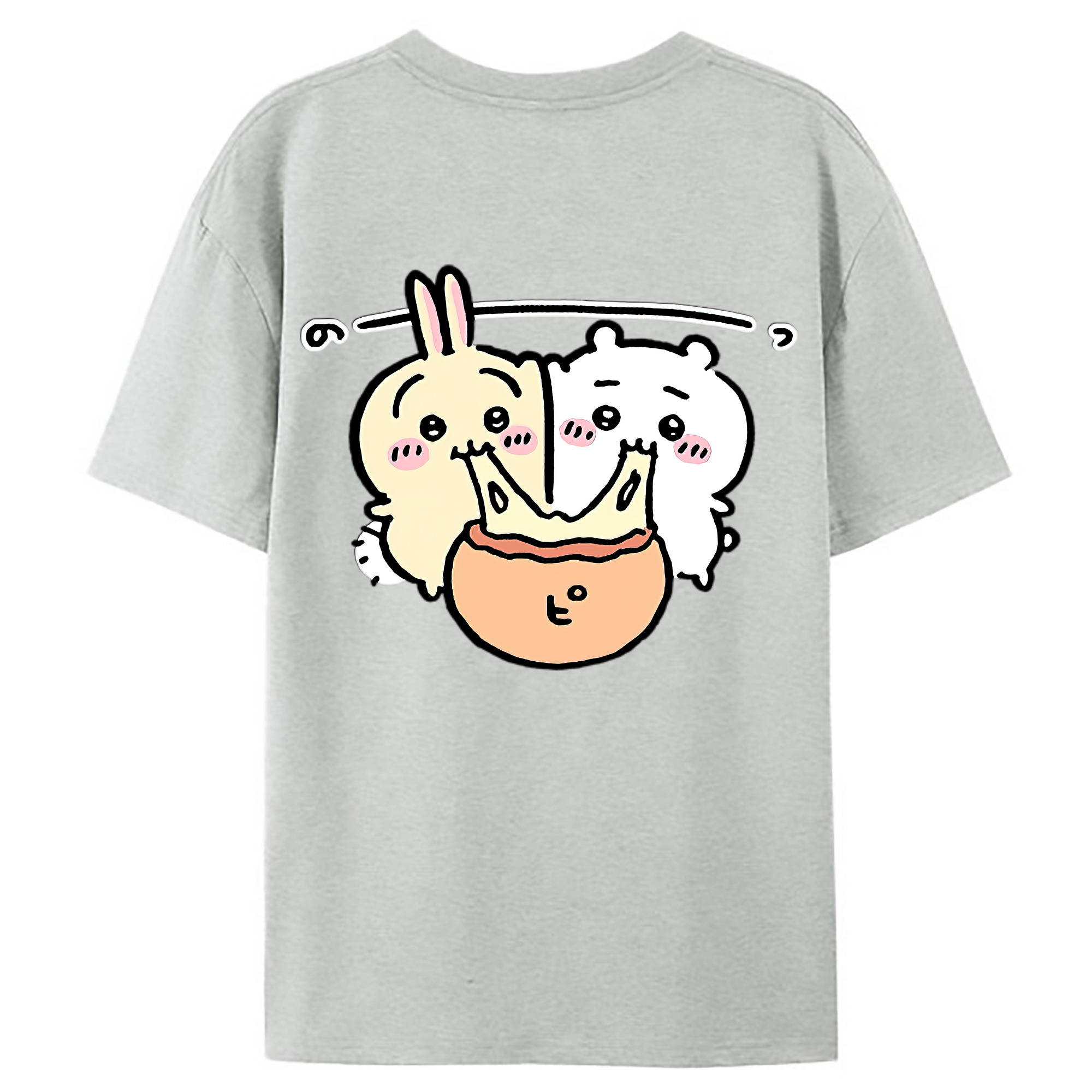 （画像用） ちいかわ うさぎ Chii-kawa usagi レディース半袖Tシャツ(バックプリント)