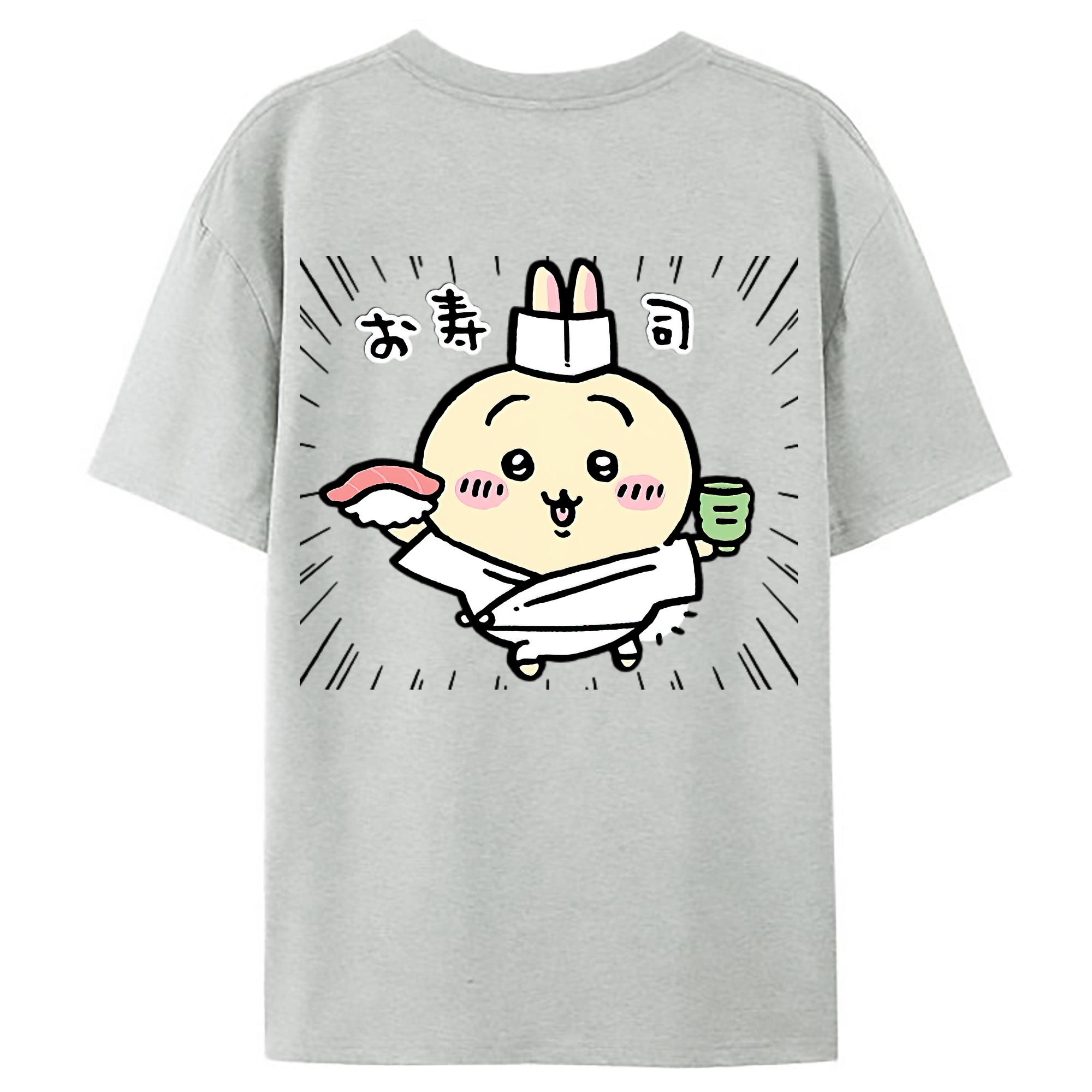 （画像用） ちいかわ うさぎ Chii-kawa usagi レディース半袖Tシャツ(バックプリント)
