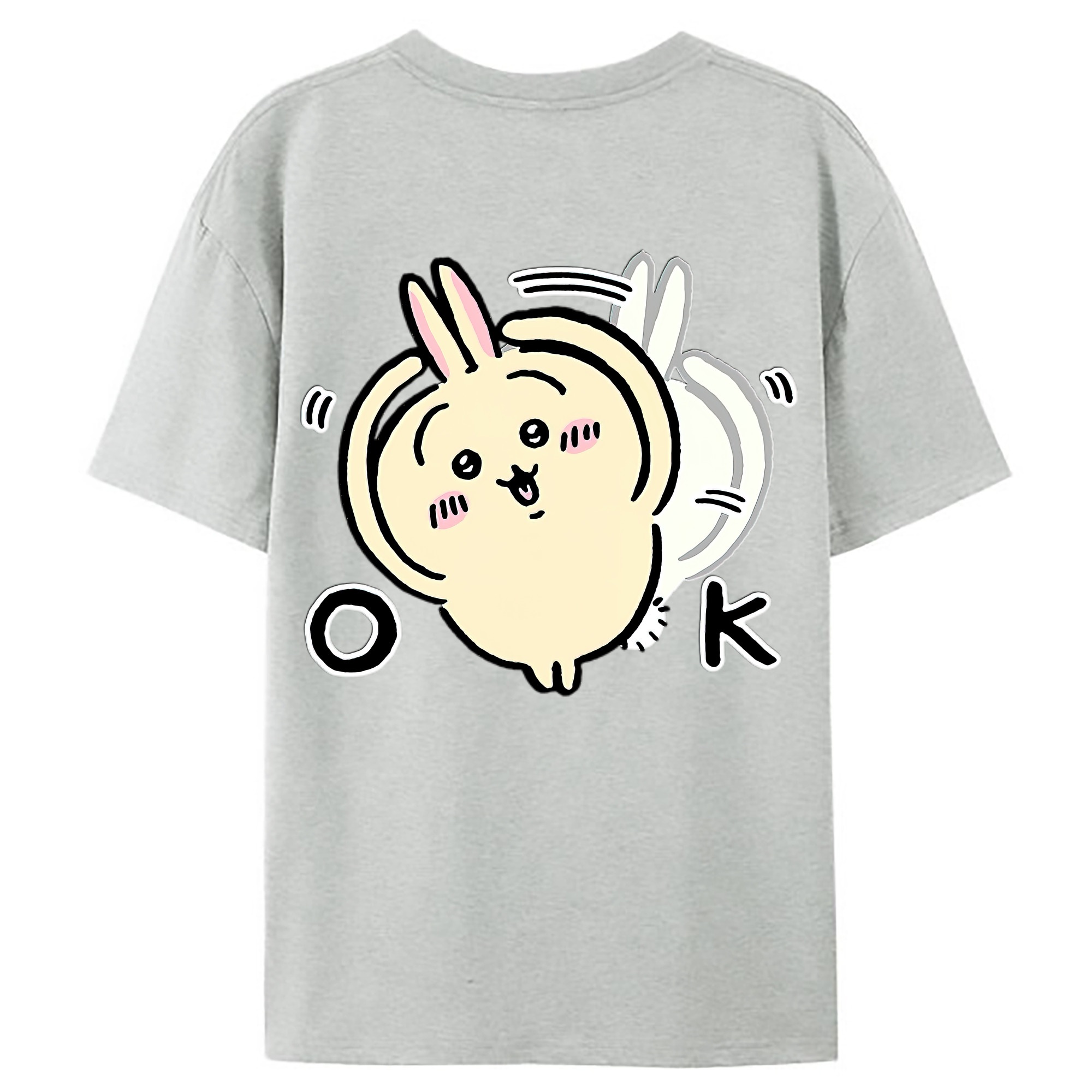 （画像用） ちいかわ うさぎ Chii-kawa usagi レディース半袖Tシャツ(バックプリント)