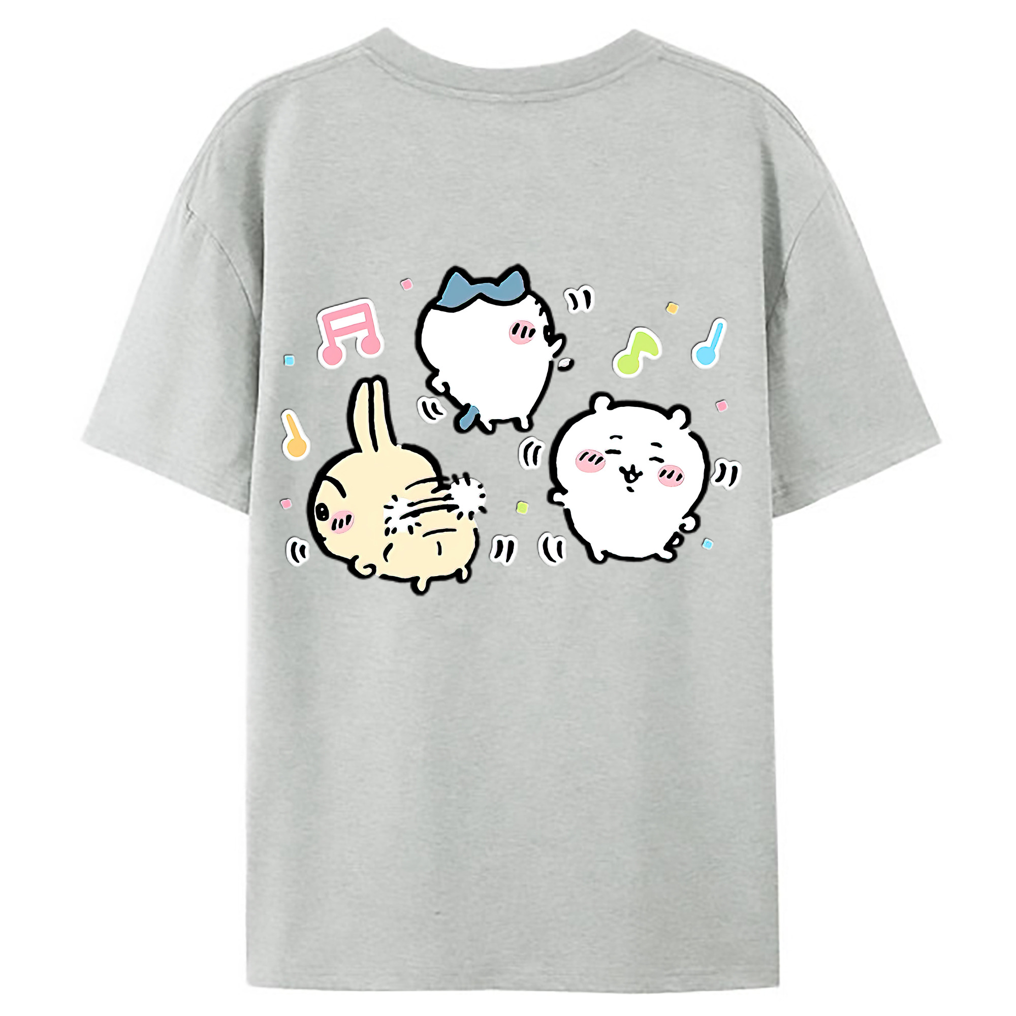 （画像用） ちいかわ うさぎ Chii-kawa usagi レディース半袖Tシャツ(バックプリント)