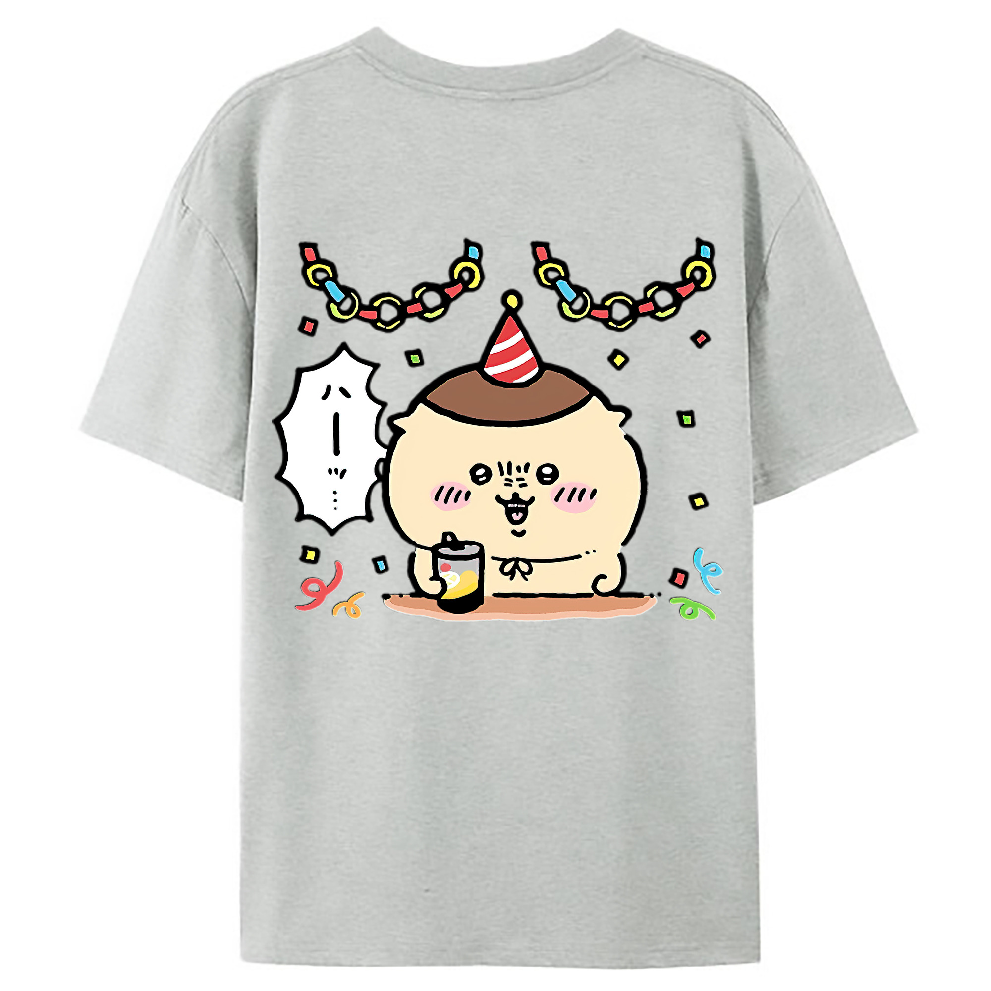 （画像用） ちいかわ くりまんじゅう Chii-kawa kuri manjū レディース半袖Tシャツ(バックプリント)