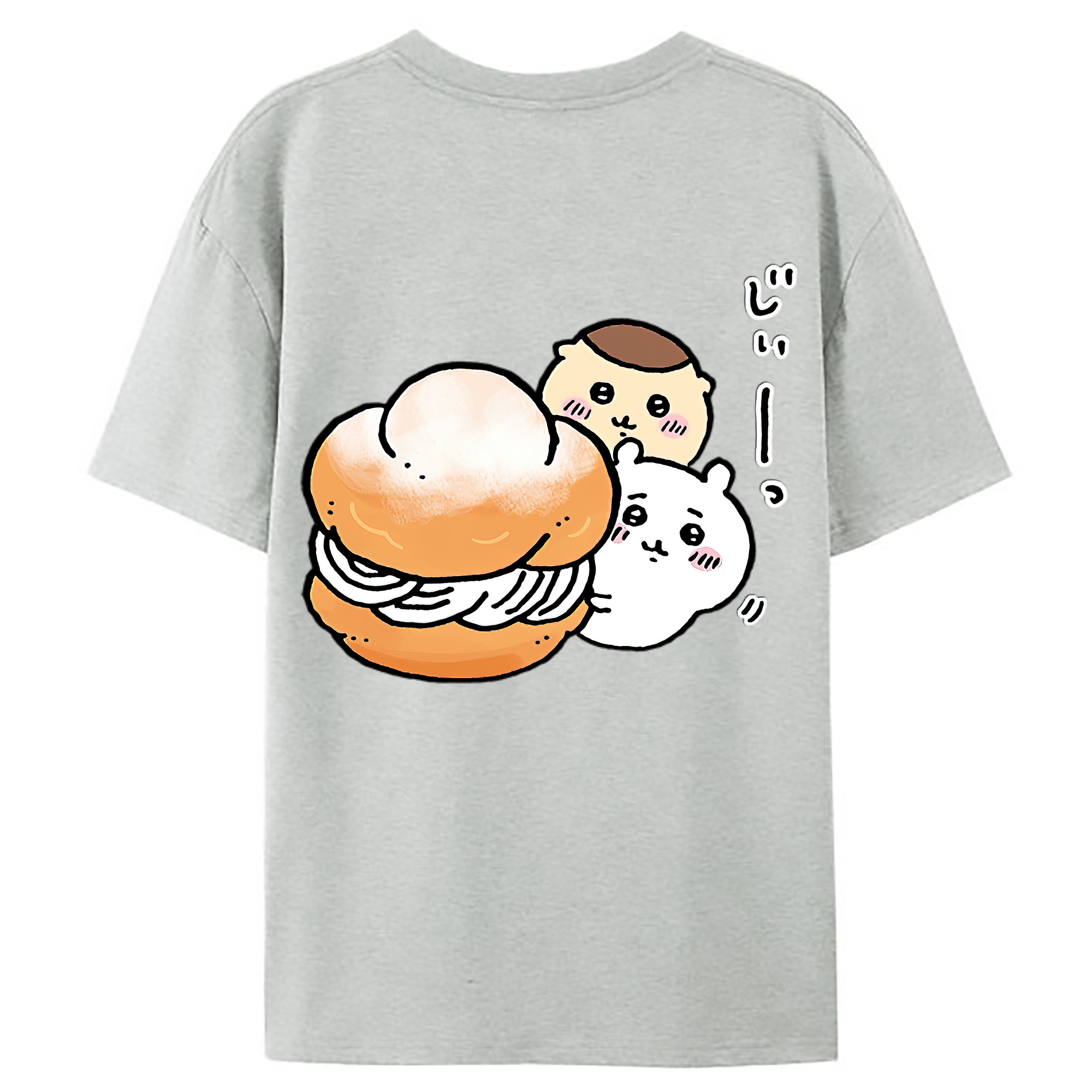 （画像用） ちいかわ くりまんじゅう Chii-kawa kuri manjū レディース半袖Tシャツ(バックプリント)